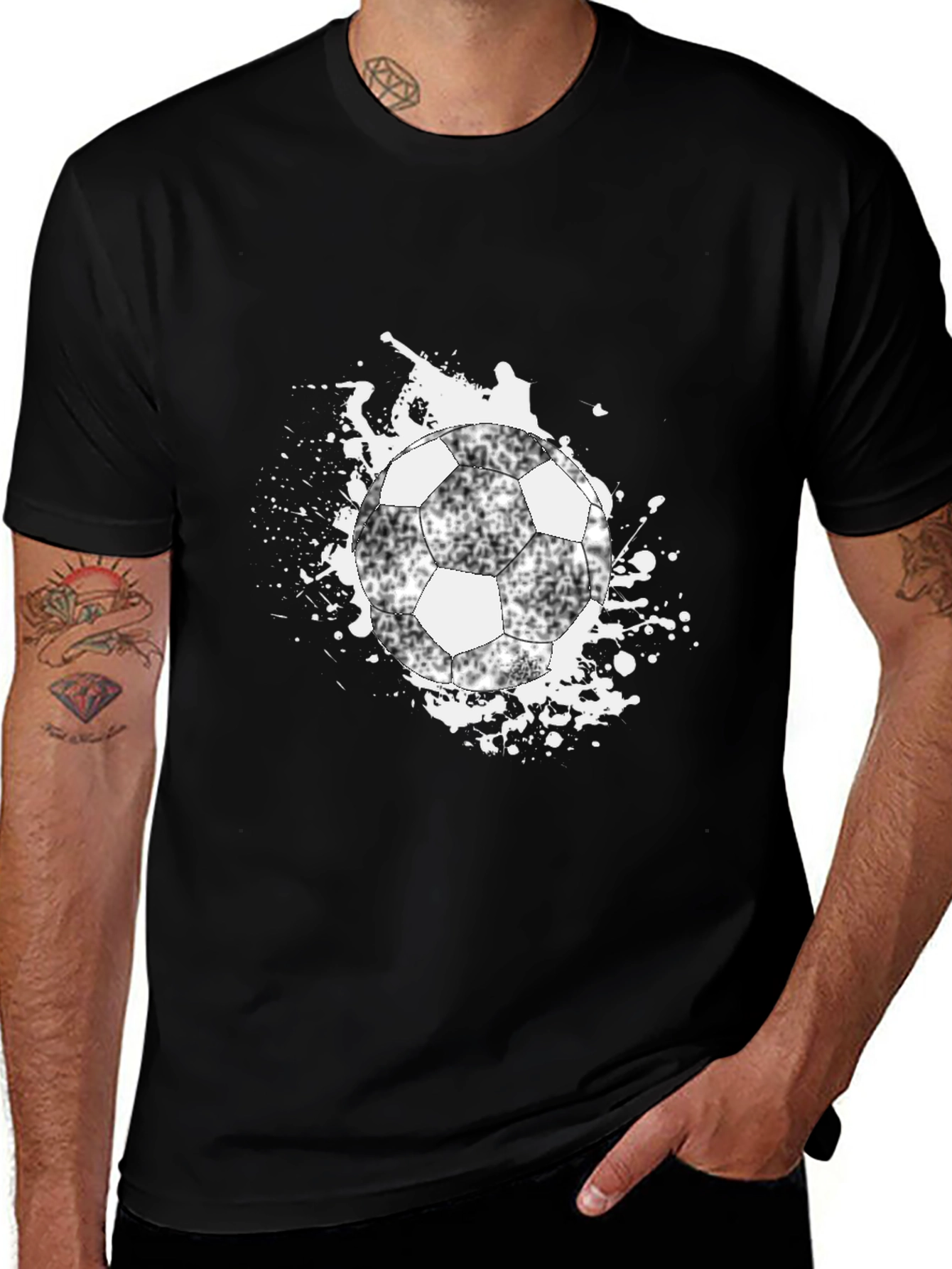 Variant 6 of Soccer Ball Graphic Tee