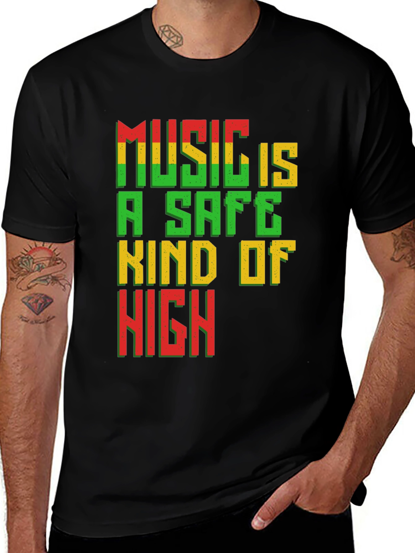 Variant 26 of Music is a Safe Kind of High T-Shirt