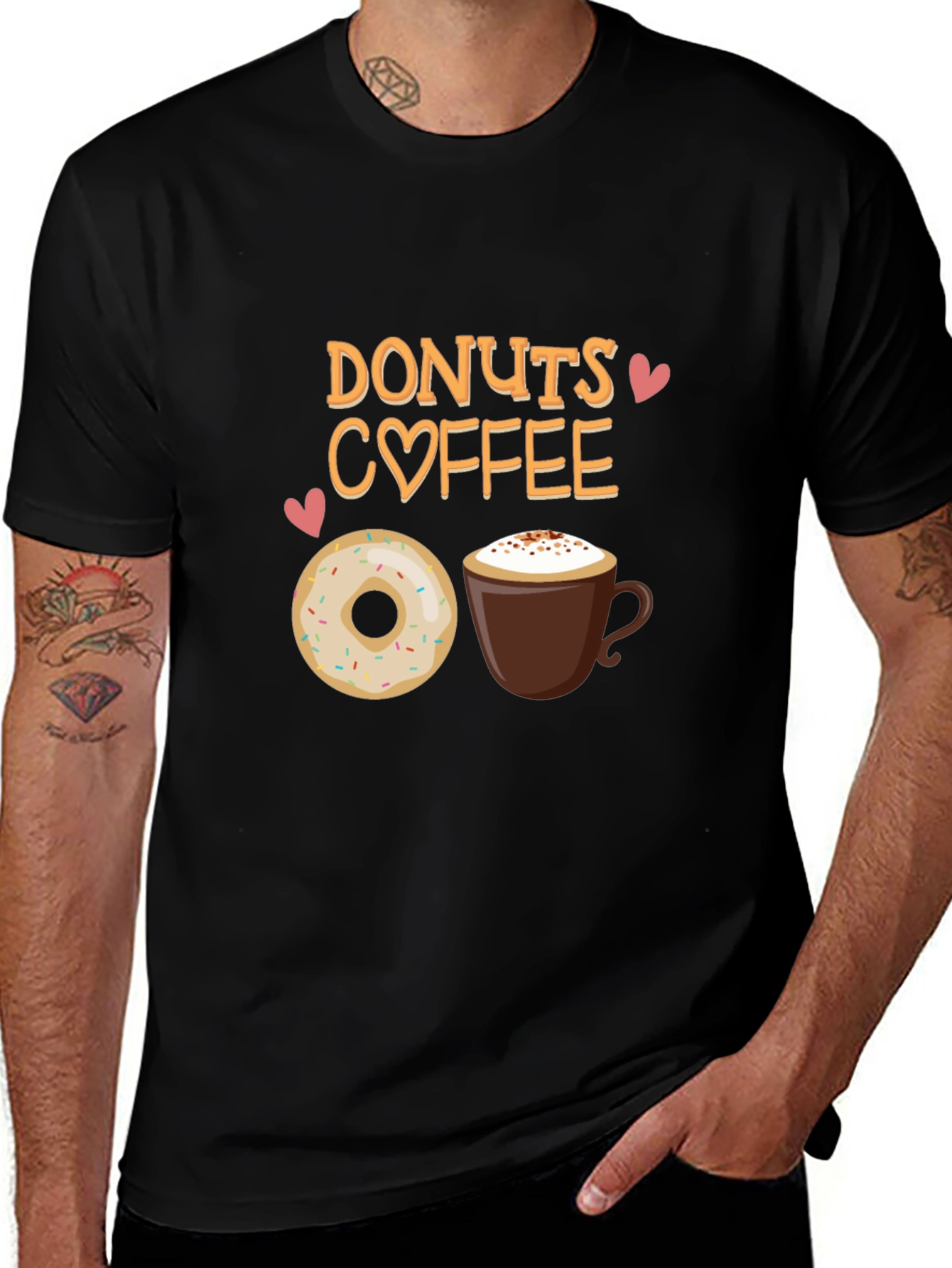 Variant 28 of Donuts Coffee T-Shirt - Cute Foodie Tee