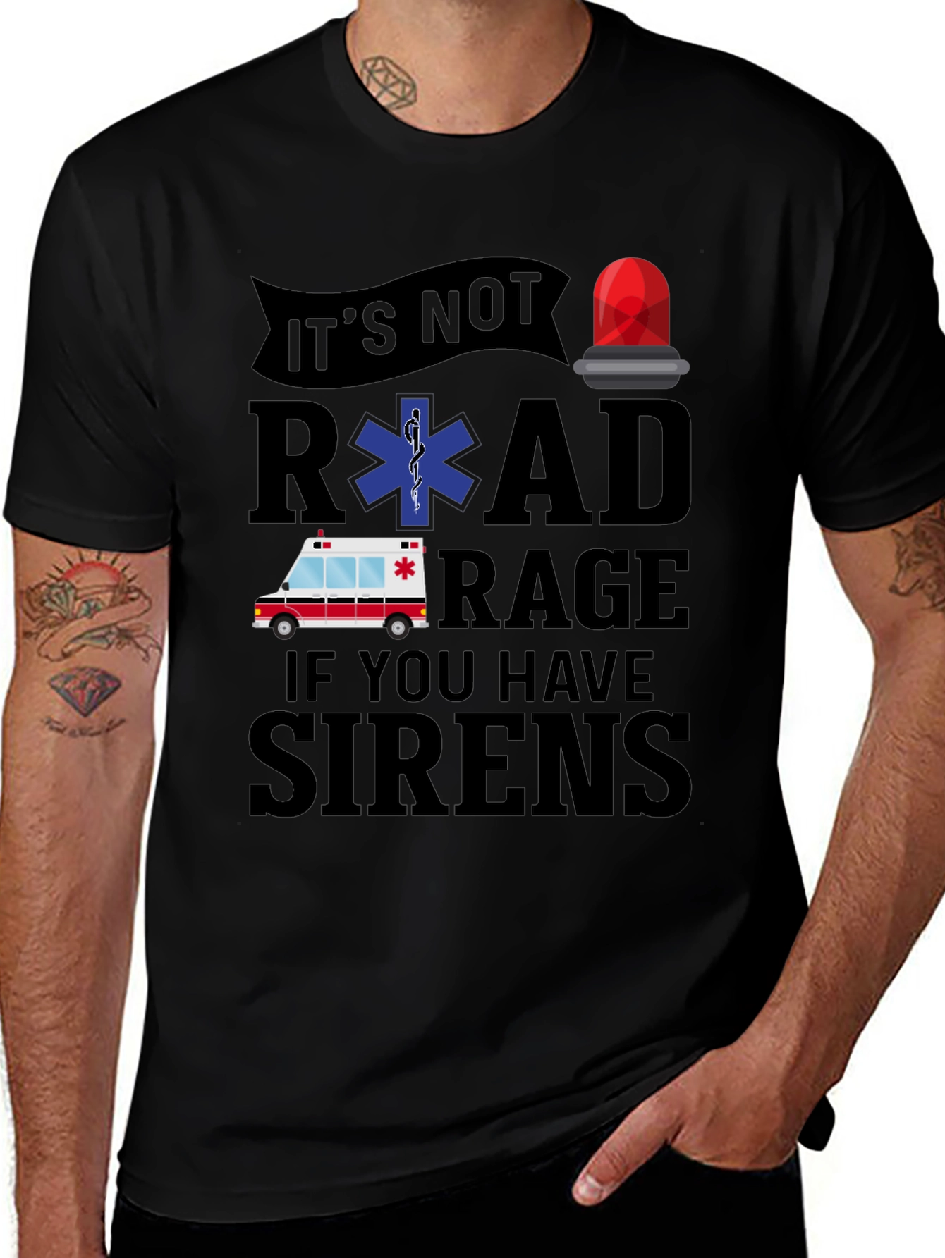 Road Rage Sirens Graphic Tee