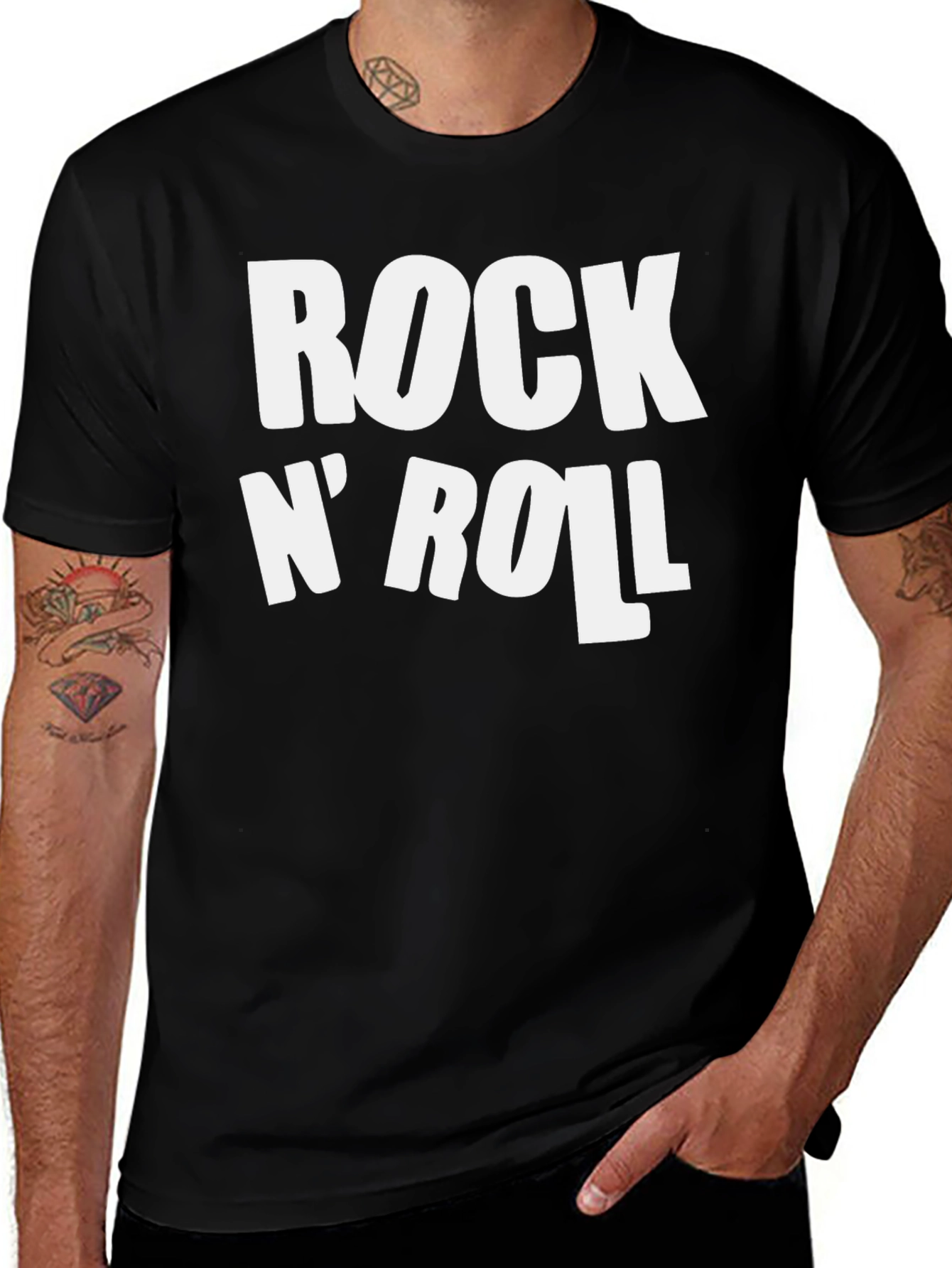 Variant 12 of Rock N' Roll Graphic Print T-Shirt
