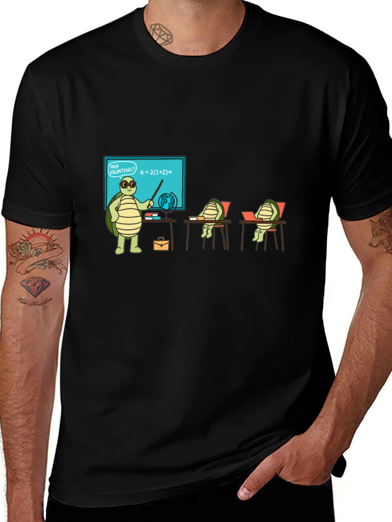 Variant 19 of Turtle Teacher Funny Graphic T-Shirt