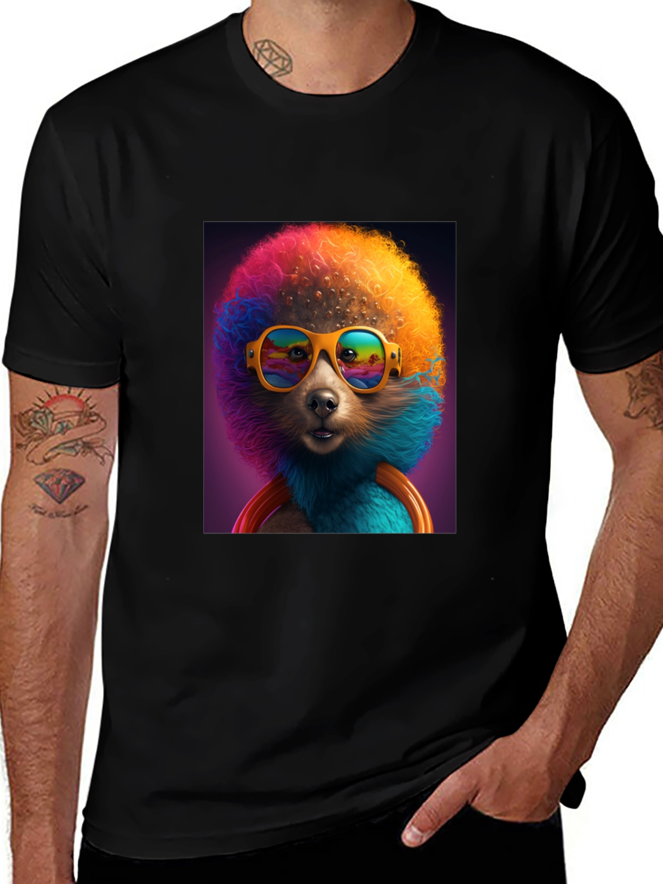 Variant 5 of Cool Dog Tee: Colorful & Fun