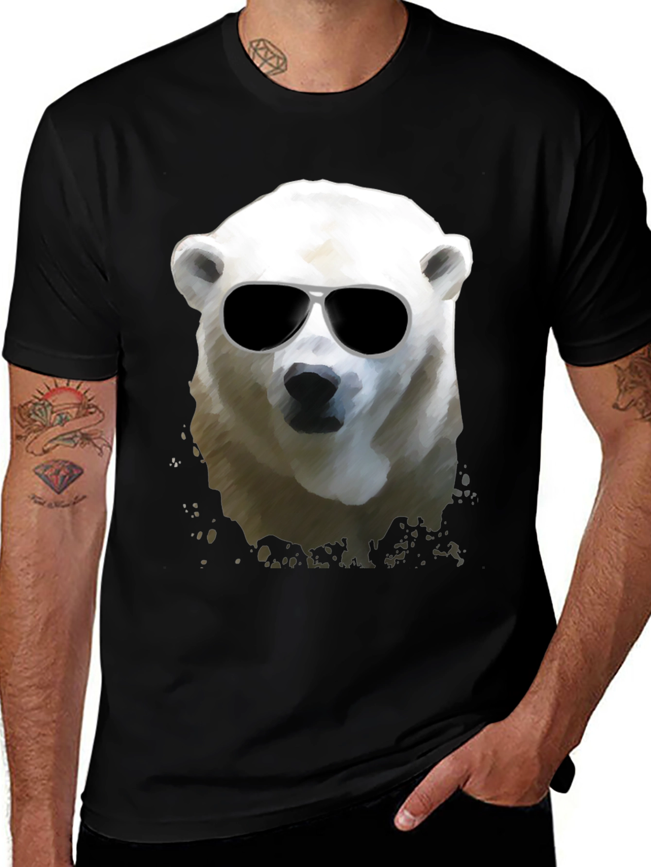 Variant 3 of Cool Polar Bear Graphic T-Shirt