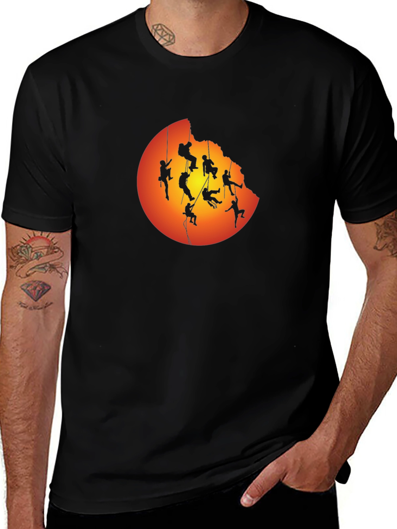 Variant 18 of Silhouette Climber Graphic T-Shirt - Adventure Ready