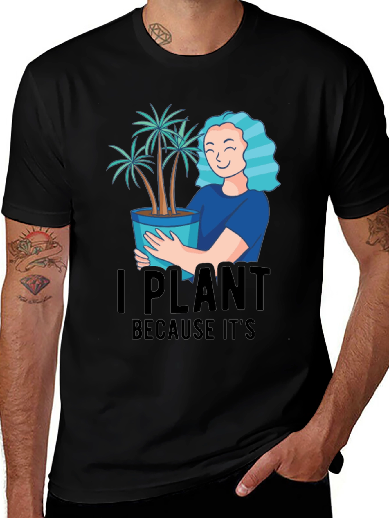 I Plant Because It's Therapeutic Graphic T-Shirt
