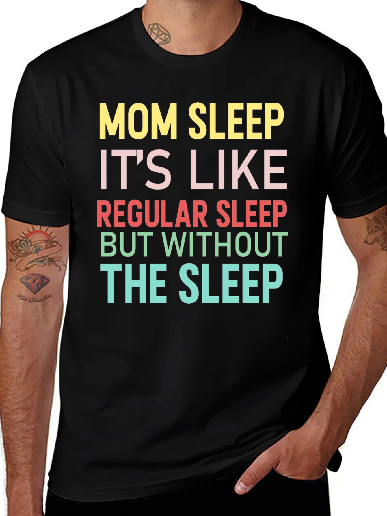 Variant 16 of Funny Mom Sleep Graphic T-Shirt
