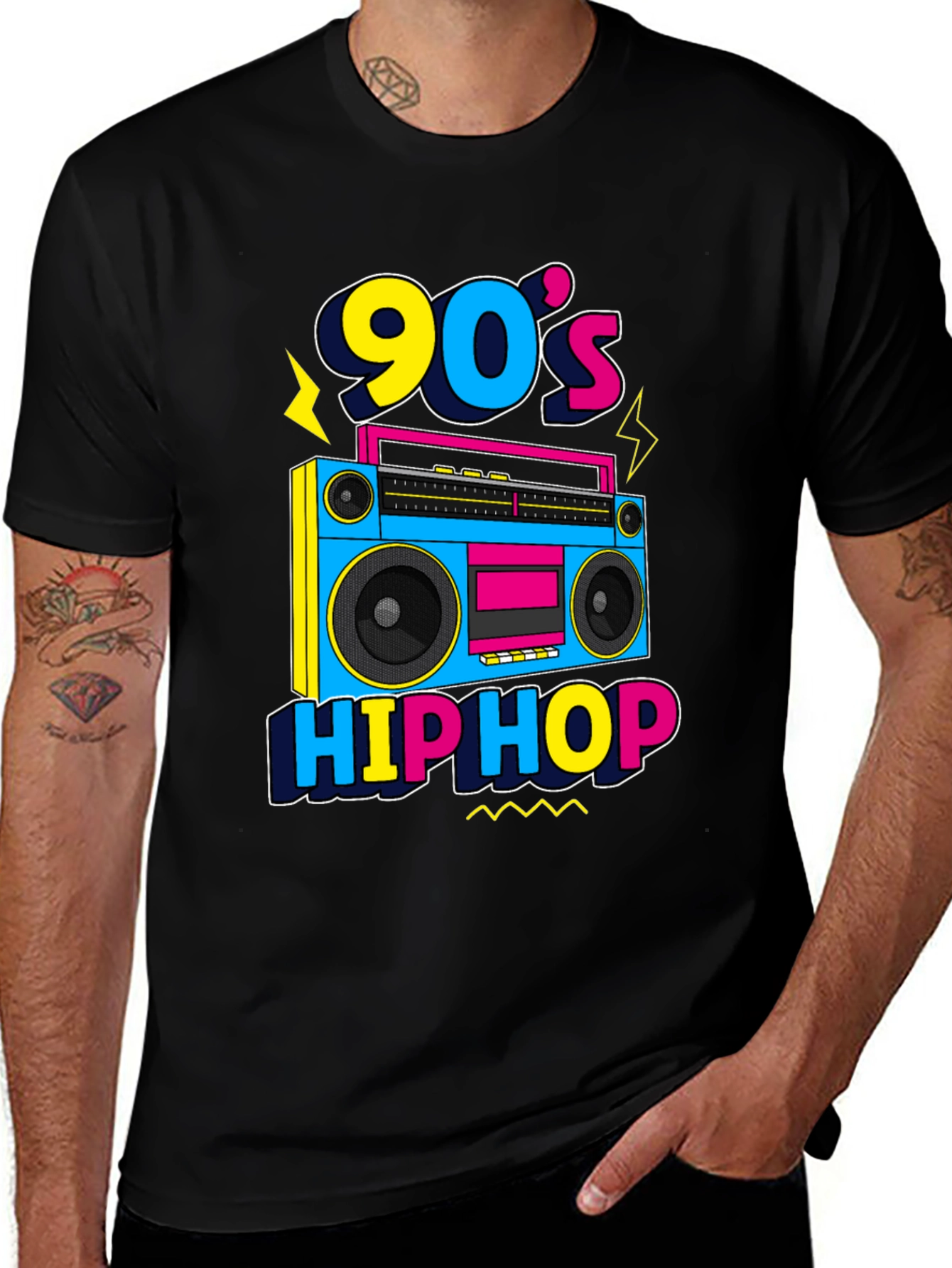 Variant 23 of 90's Hip Hop Retro Boombox T-Shirt