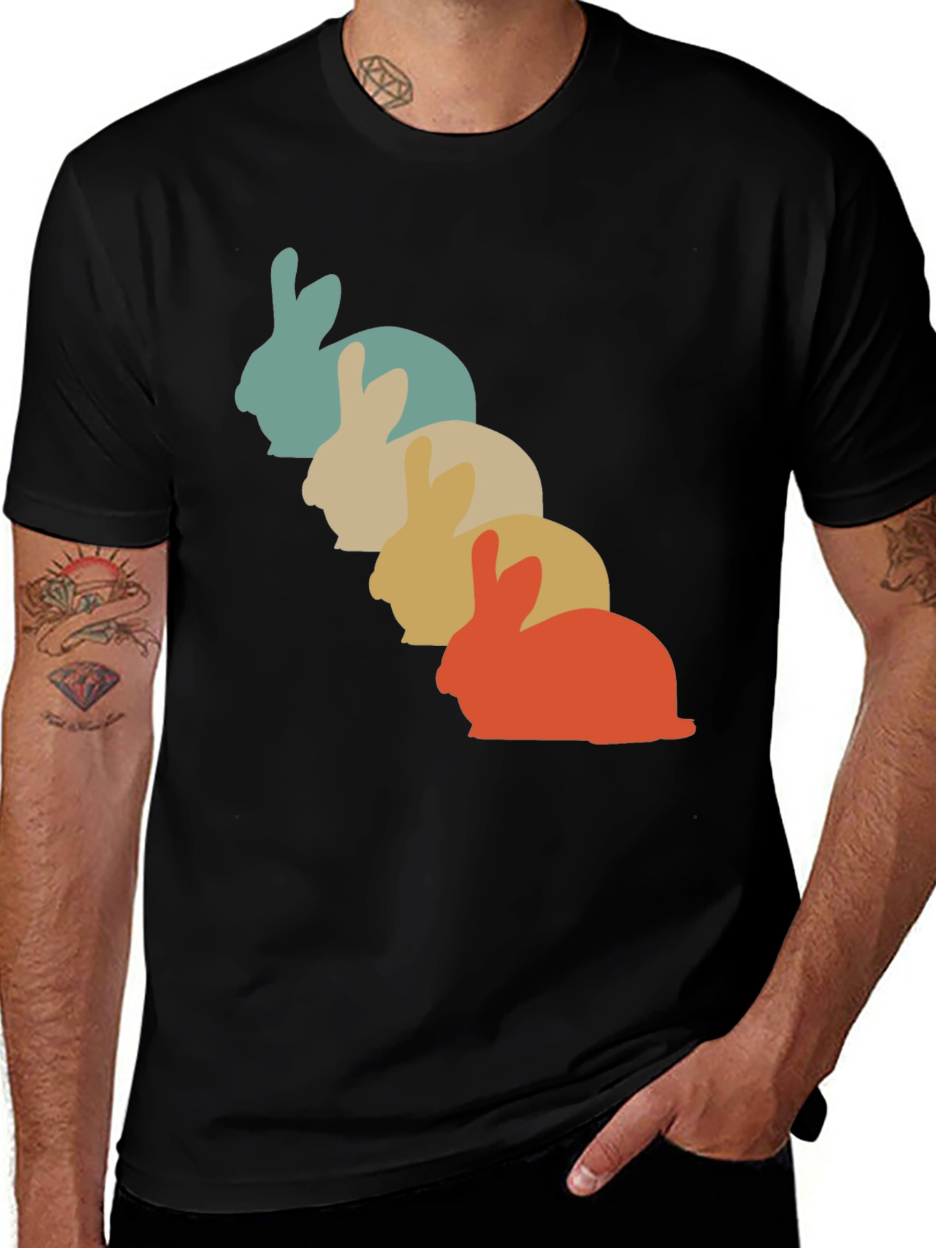 Variant 5 of Retro Bunny T-Shirt