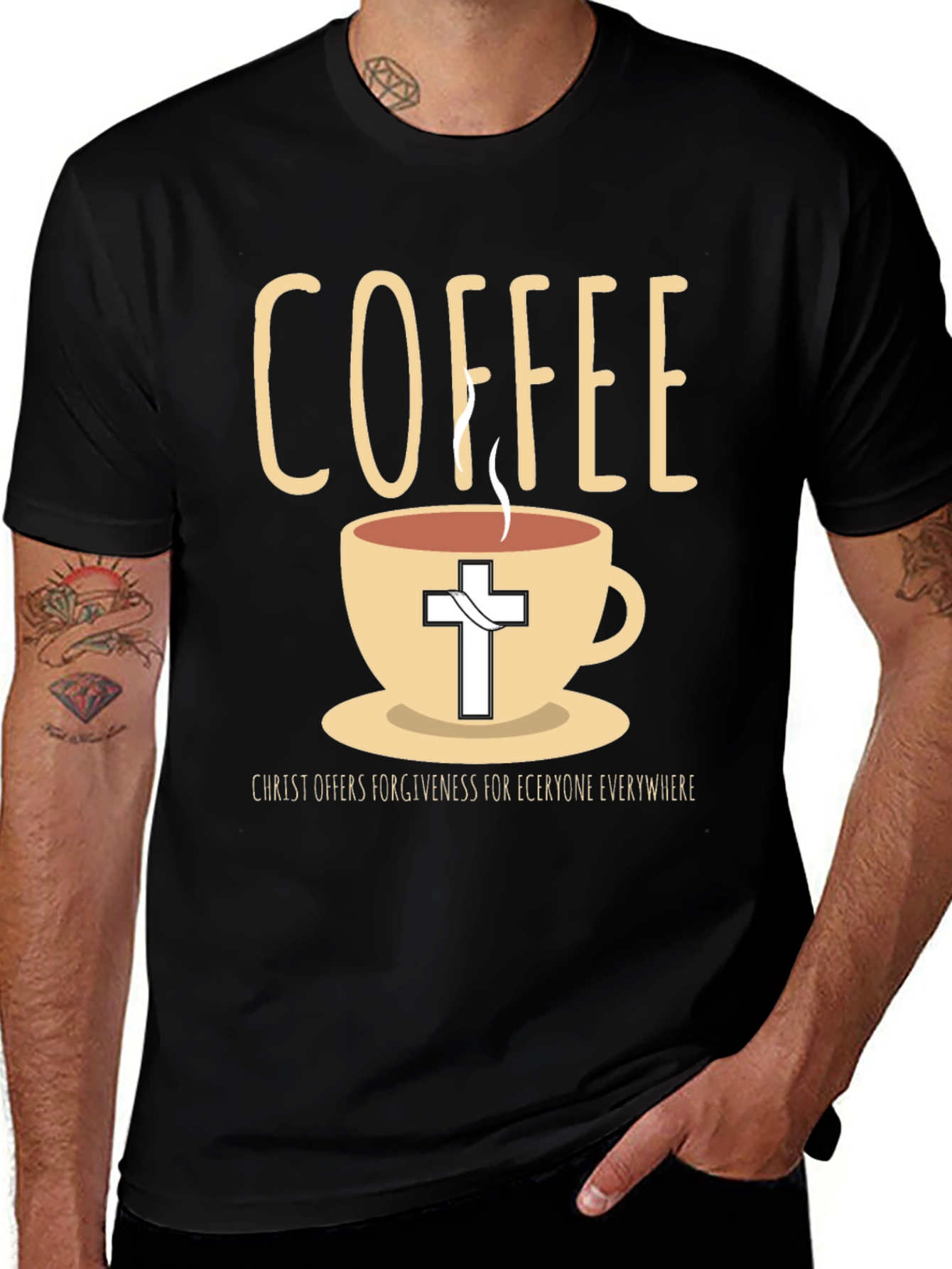 Coffee and Christ Graphic T-Shirt