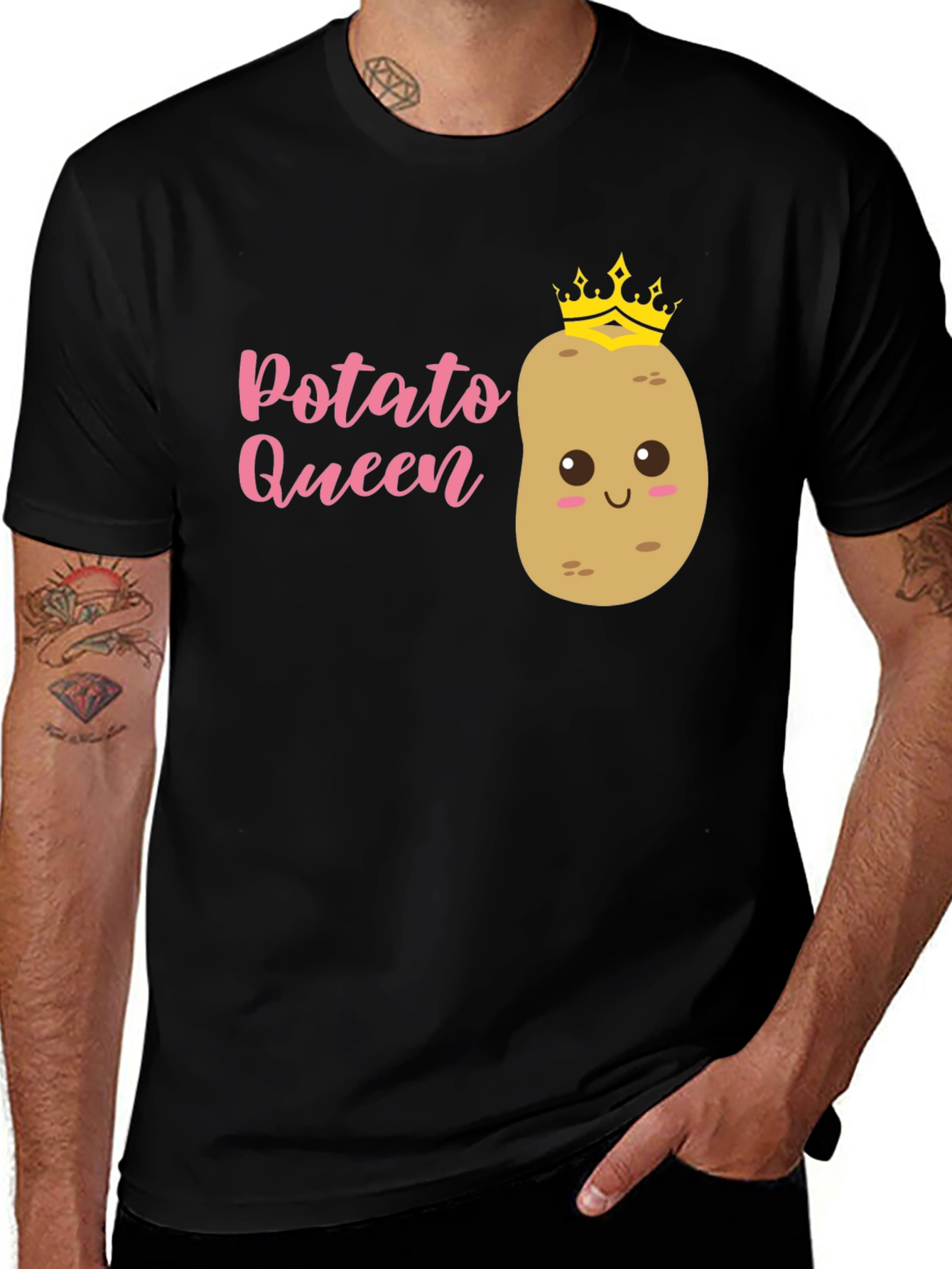 Variant 14 of Potato Queen Graphic T-Shirt - Funny Novelty Tee