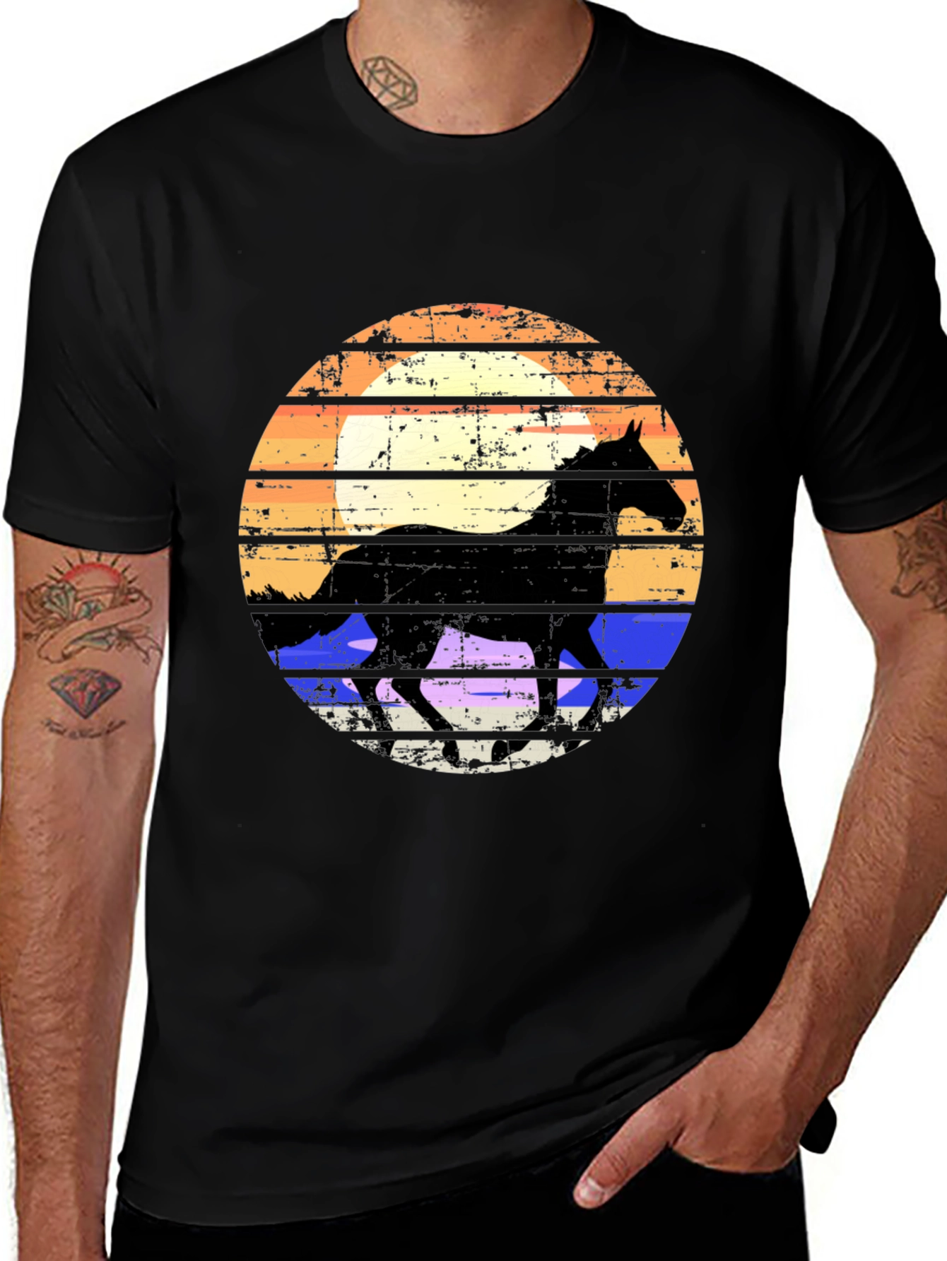 Variant 4 of Horse Silhouette Graphic Tee