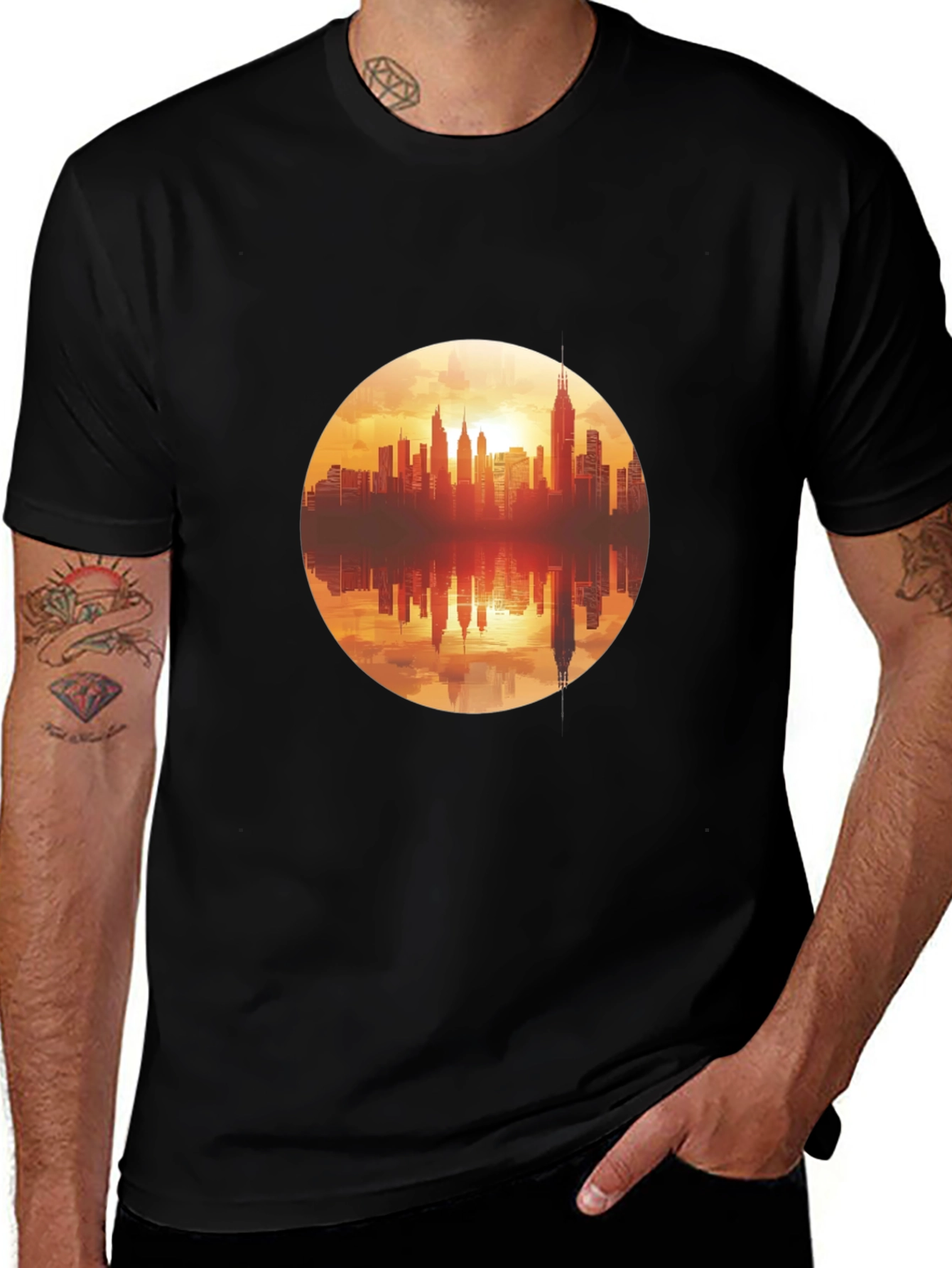 City Skyline Graphic T-Shirt