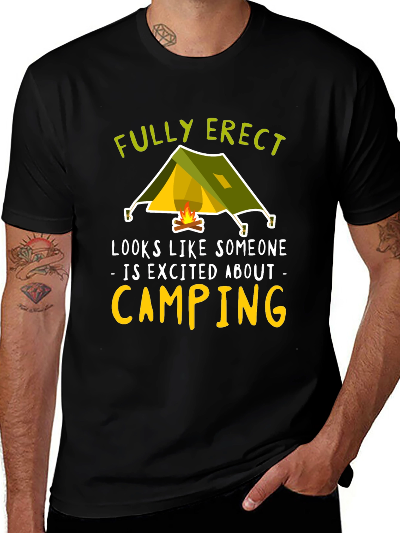 Variant 24 of Fully Erect Camping Graphic Tee