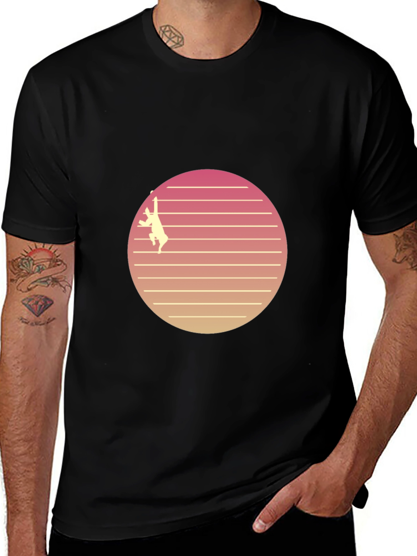 Variant 6 of Retro Rock Climbing T-Shirt