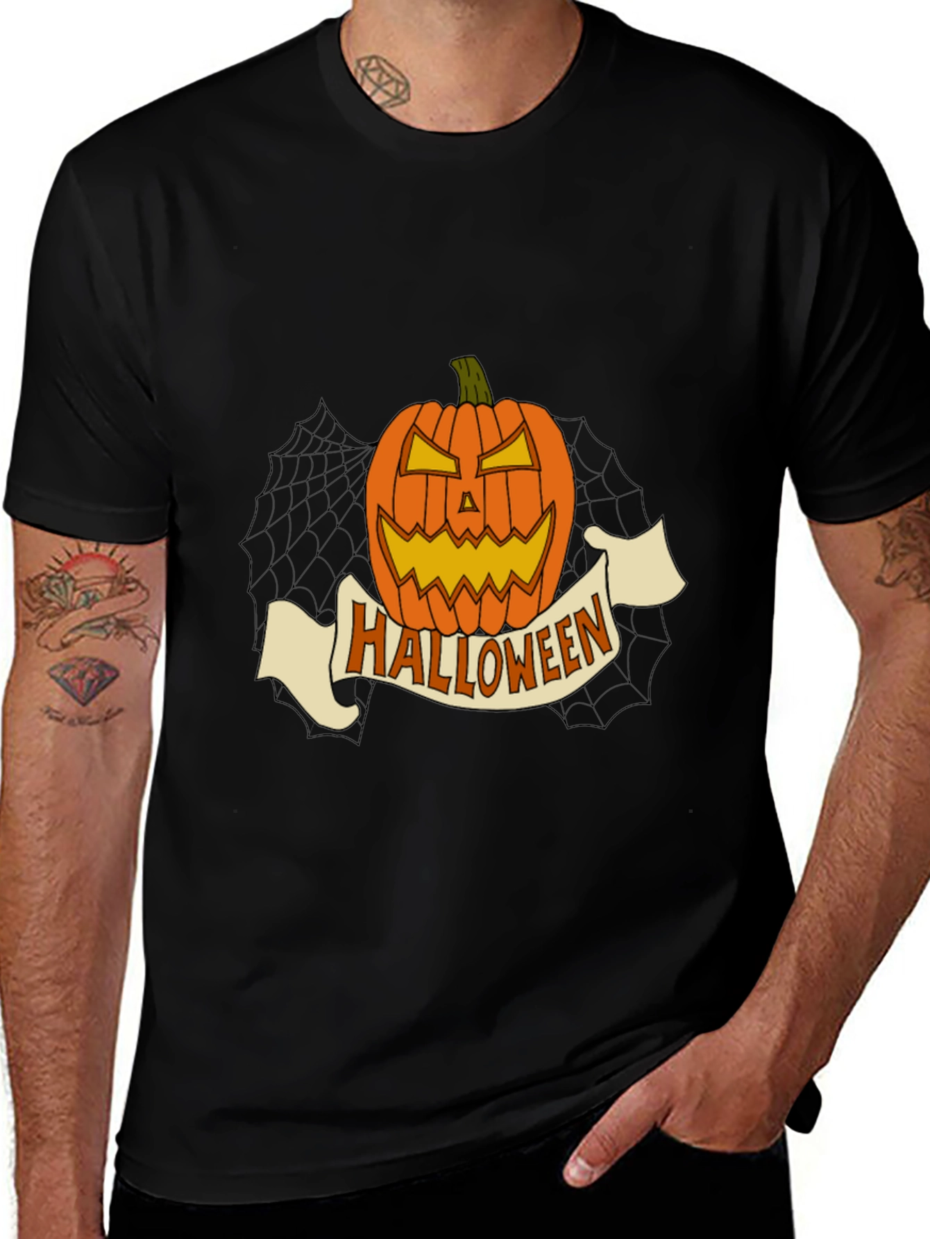 Variant 17 of Halloween Pumpkin Graphic T-Shirt