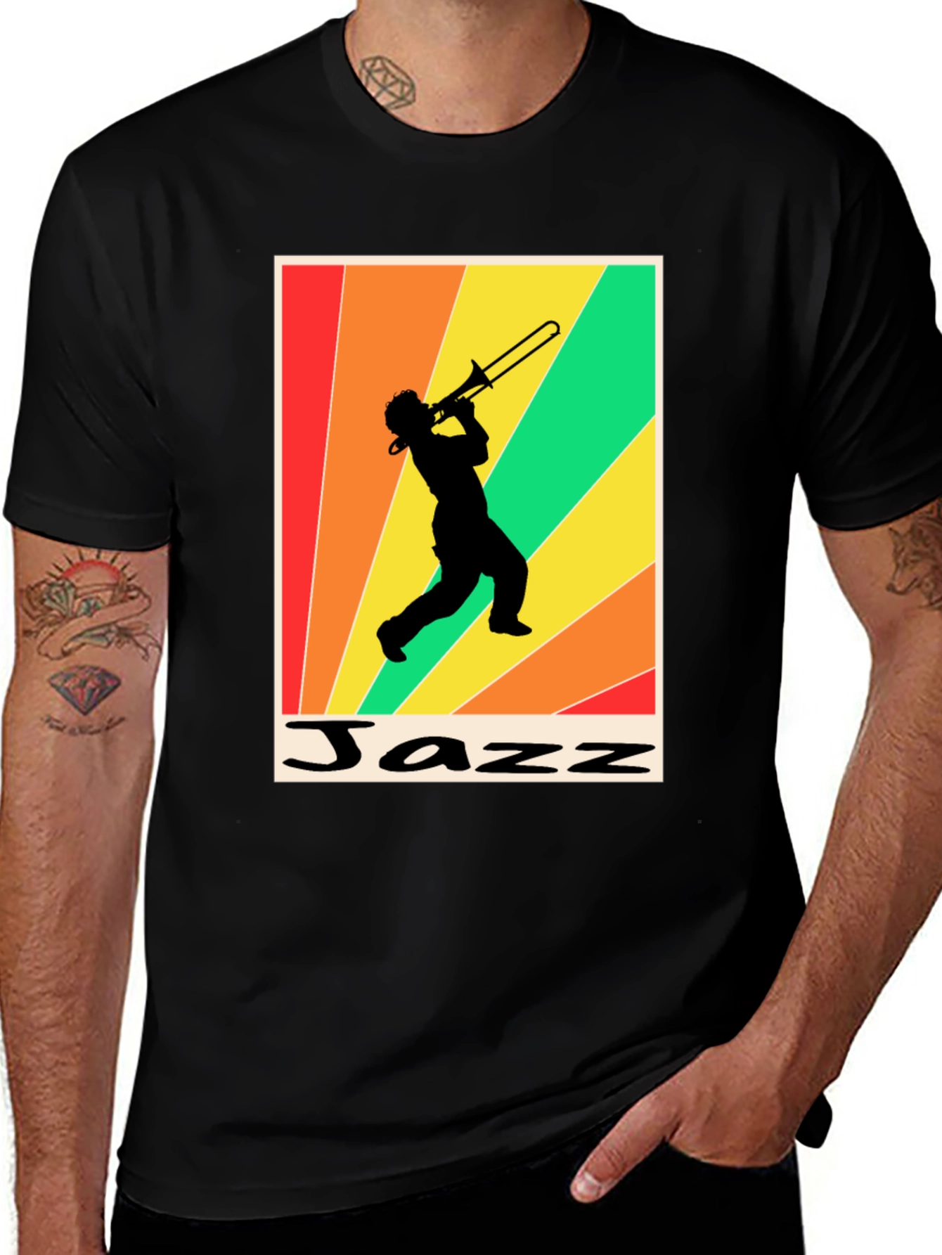 Variant 22 of Jazz Trombone Player Graphic T-Shirt