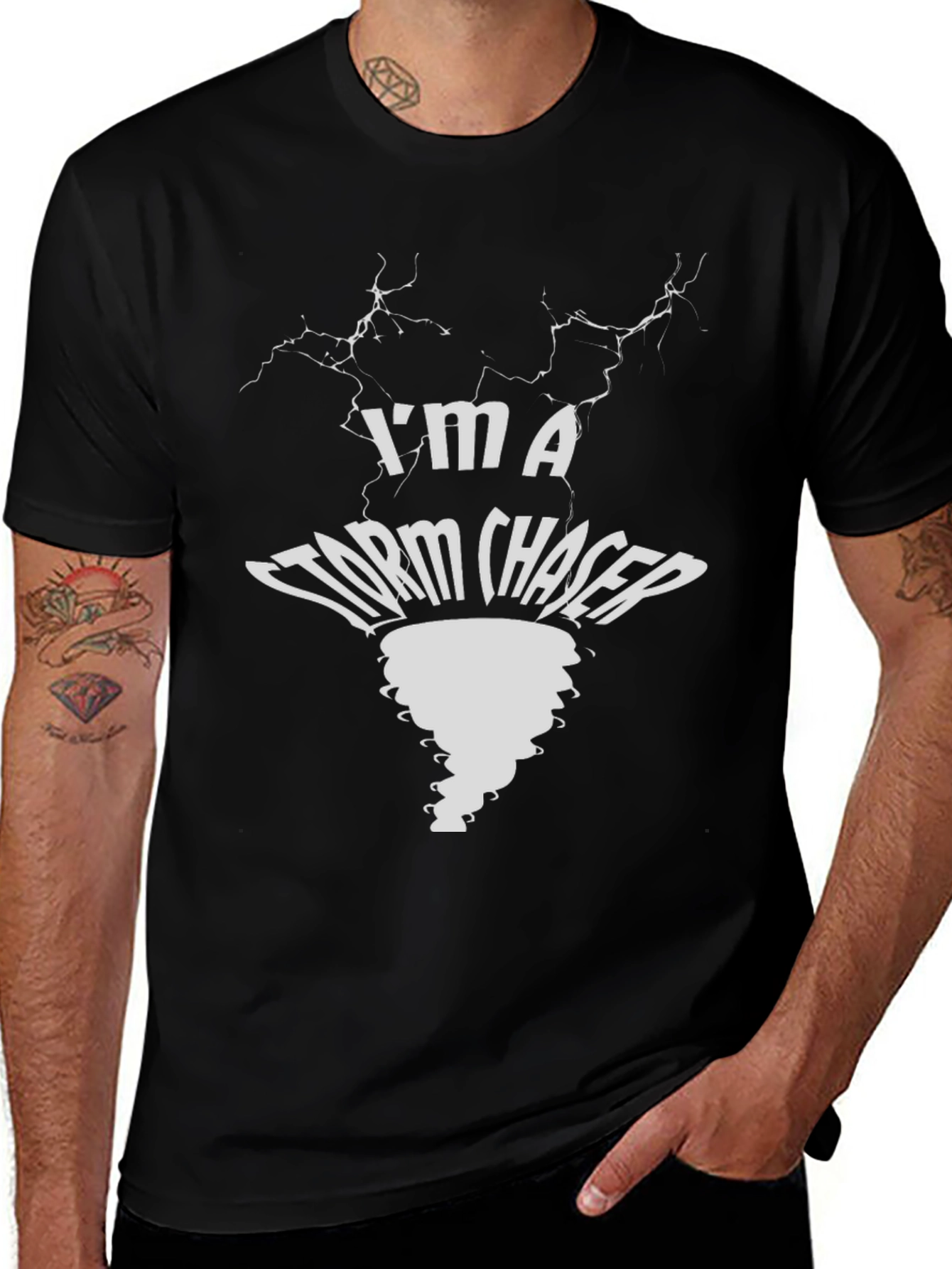 Variant 12 of Storm Chaser Graphic T-Shirt - Black