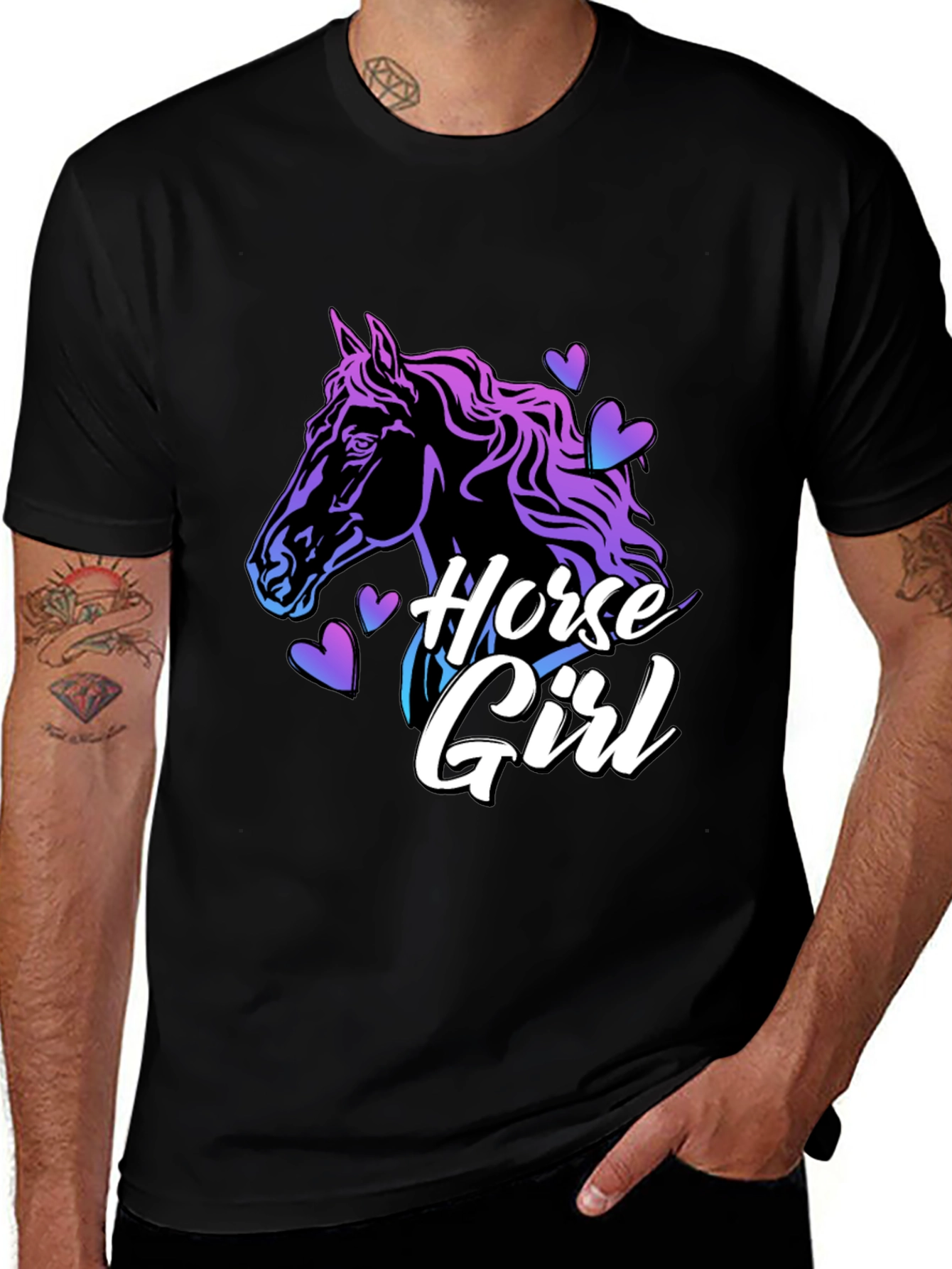 Variant 28 of Horse Girl T-Shirt - Equestrian Lover Tee