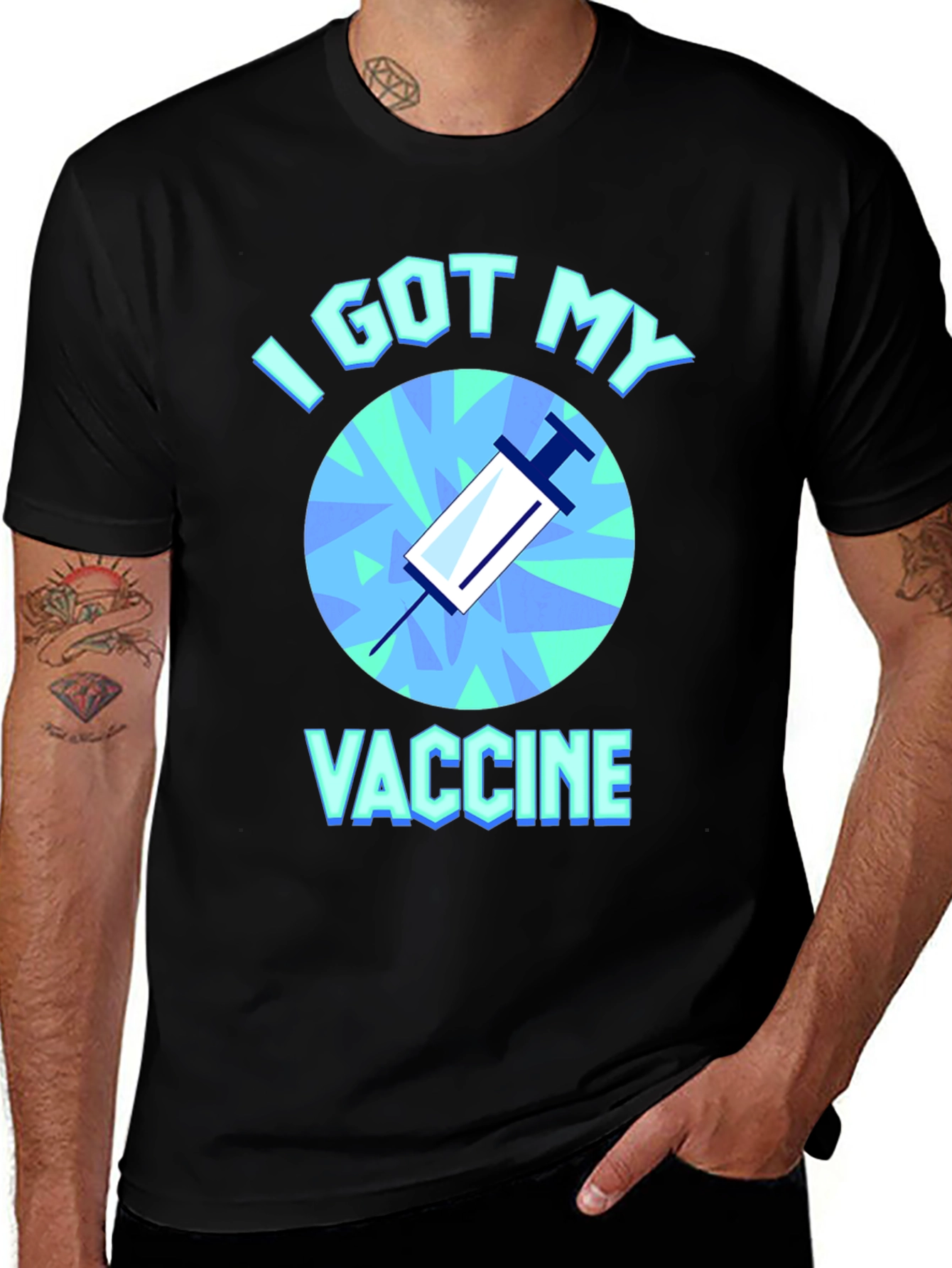 Variant 3 of I Got My Vaccine T-Shirt - Pro-Vaccination Tee