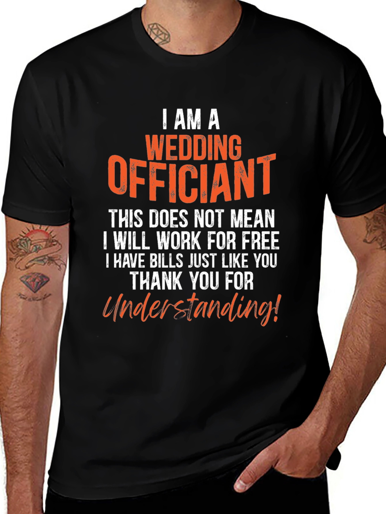 Wedding Officiant T-Shirt - Funny Ceremony Gift