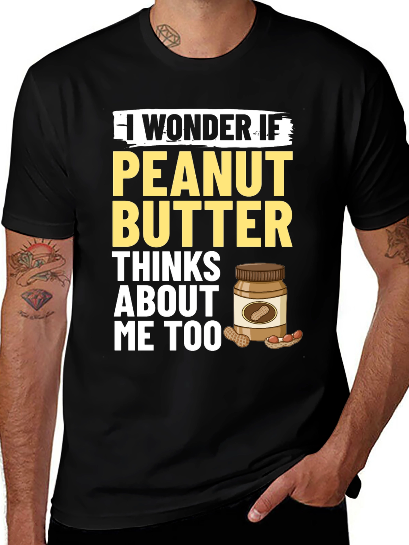 Variant 16 of Peanut Butter Lover Graphic Tee - Foodie T-Shirt