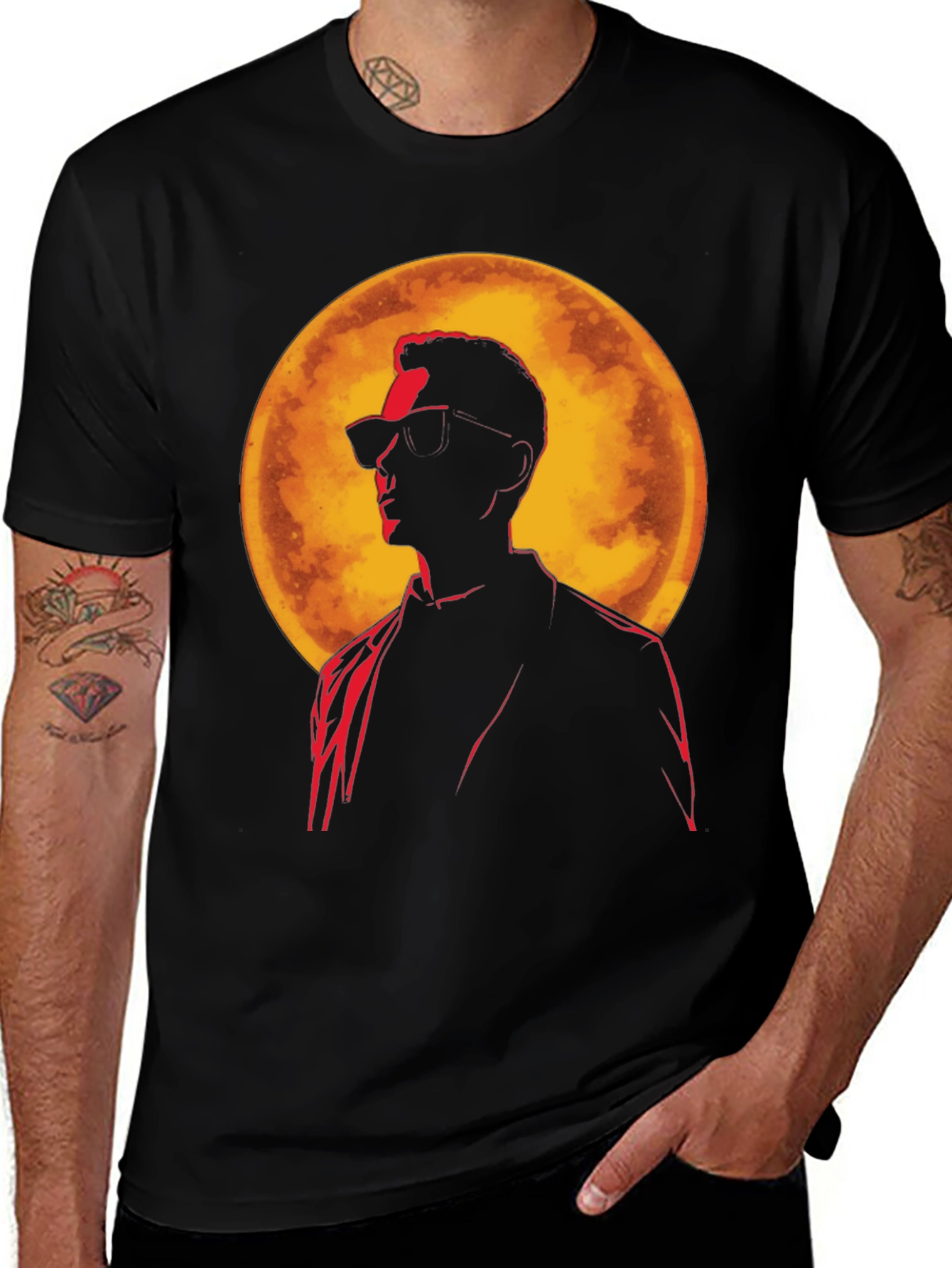 Variant 22 of Silhouette Moon Graphic T-Shirt