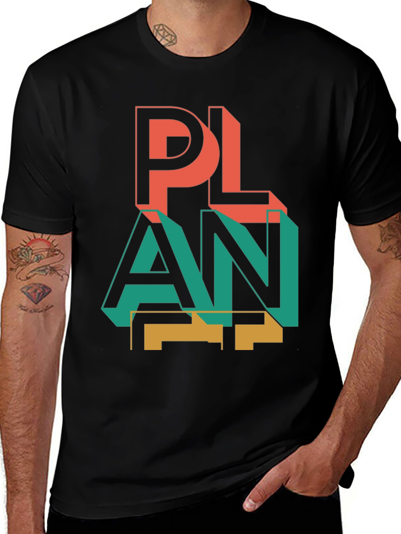 Variant 19 of Geometric Graphic Tee - PLAN