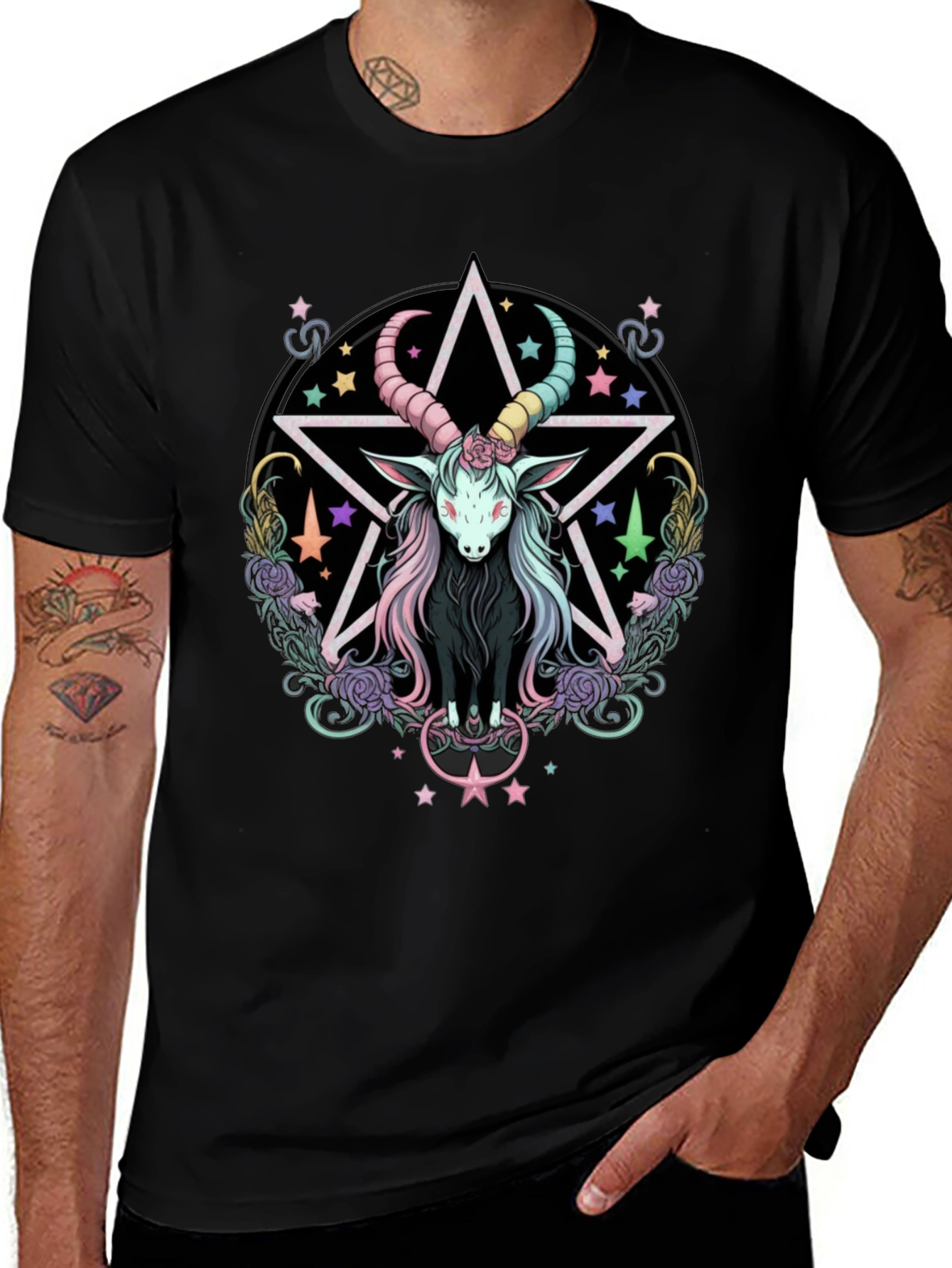 Variant 28 of Pastel Goth Goat T-Shirt
