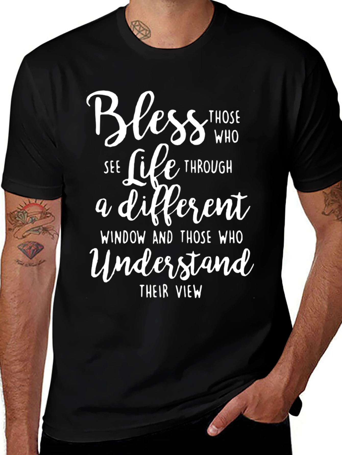 Variant 13 of Bless Those Who See Life Graphic T-Shirt