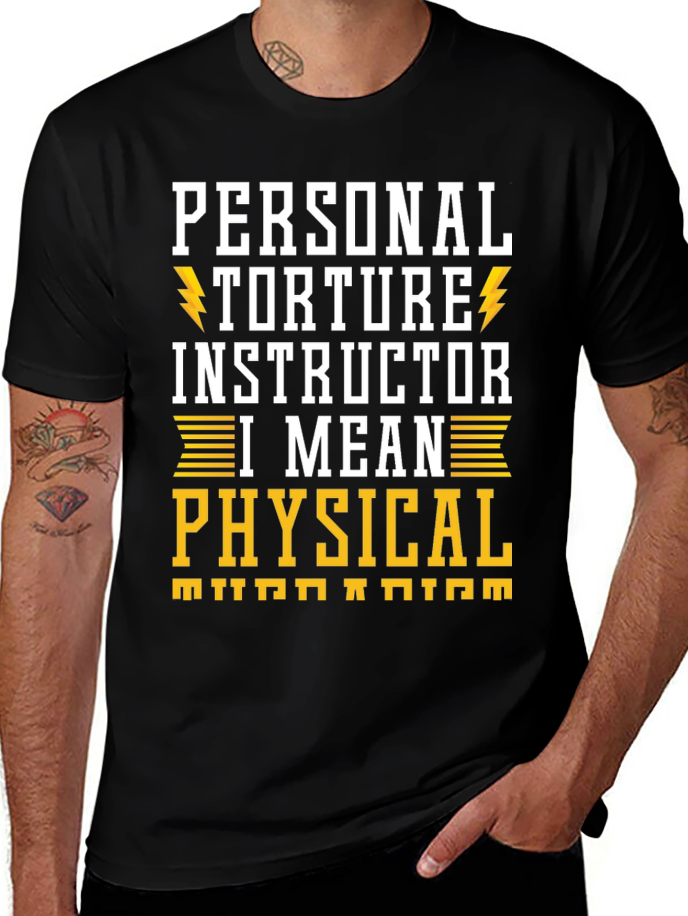 Variant 23 of Personal Torture Instructor T-Shirt Funny Gym Workout Tee