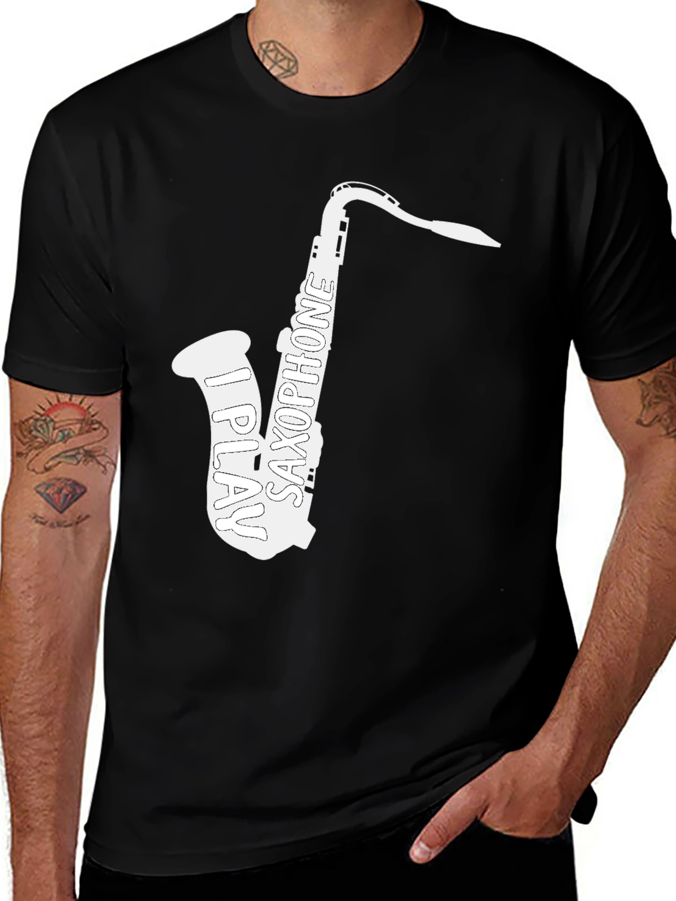 Variant 30 of I Play Saxophone T-Shirt - Musician Tee