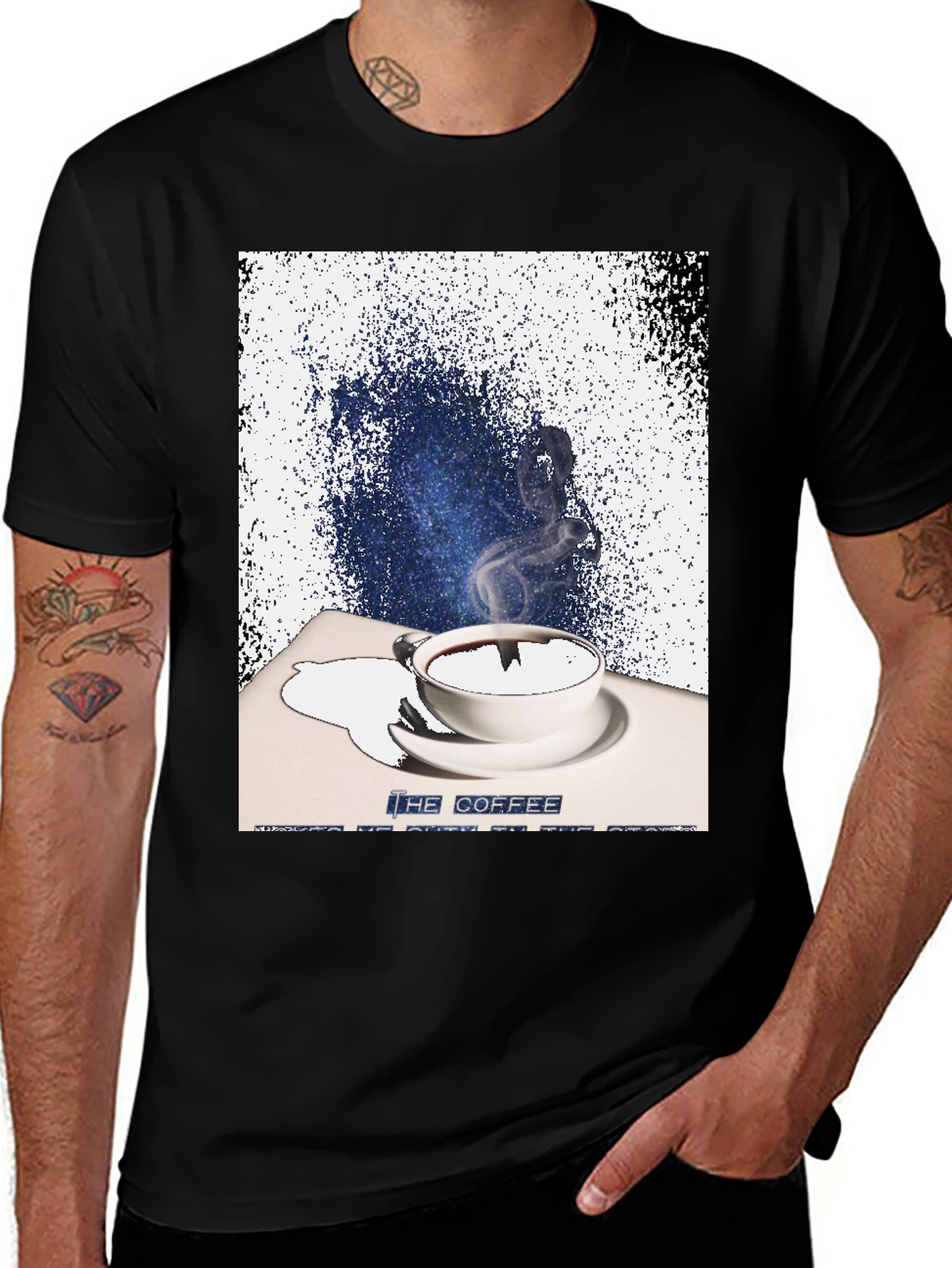 Variant 5 of Coffee Splash Graphic Tee - Unisex