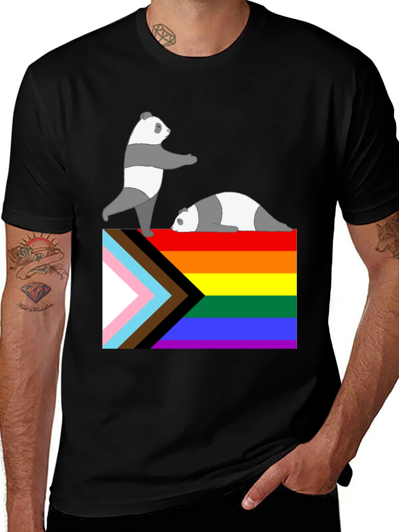 Panda Pride T-Shirt - LGBTQ+ Ally Tee
