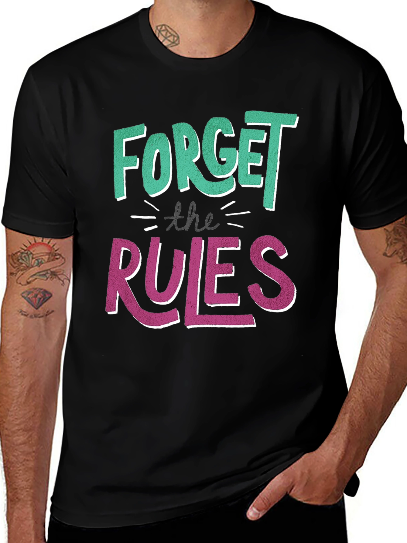 Variant 9 of Forget the Rules Graphic T-Shirt