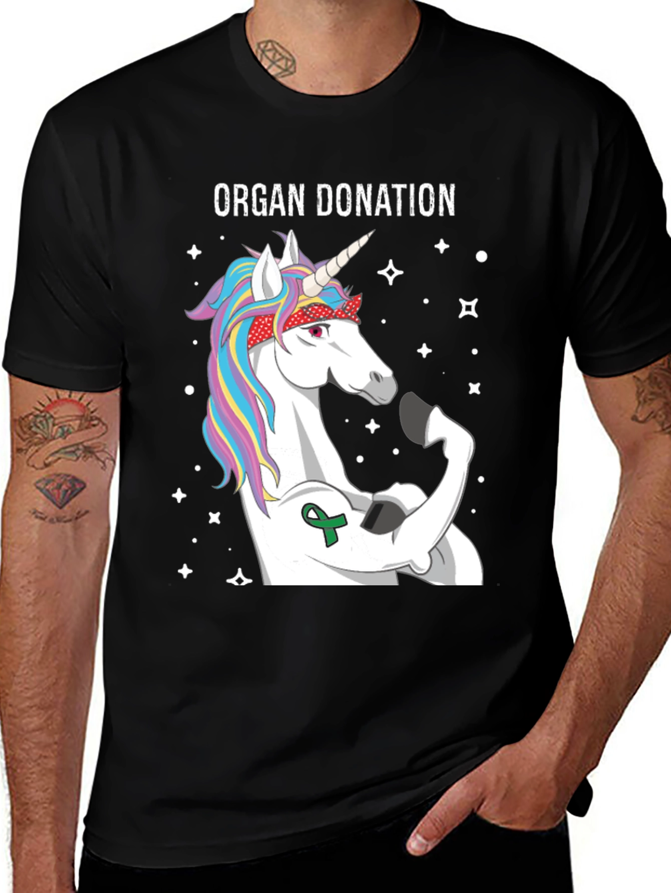 Variant 27 of Organ Donation Unicorn T-Shirt