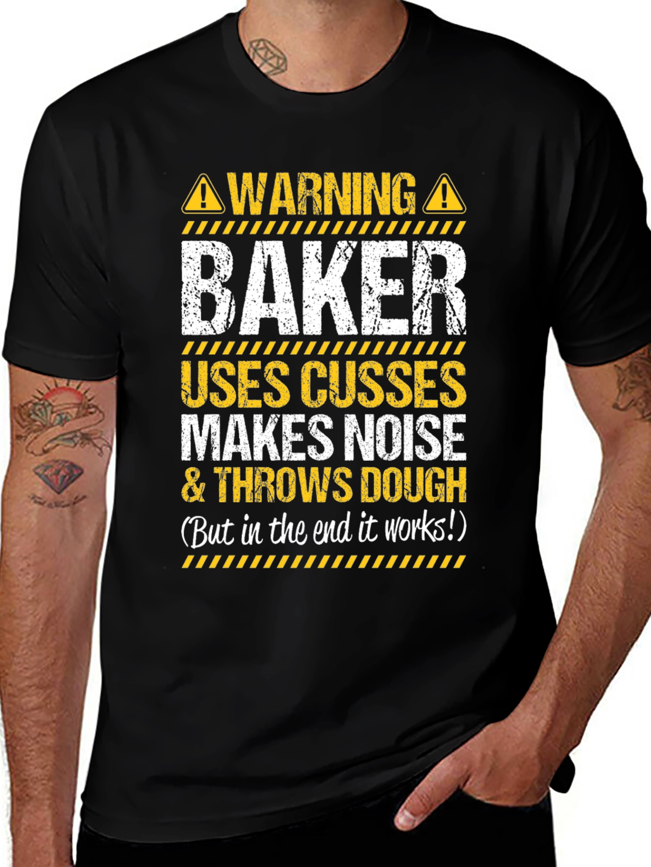 Variant 25 of Warning Baker Humor T-Shirt