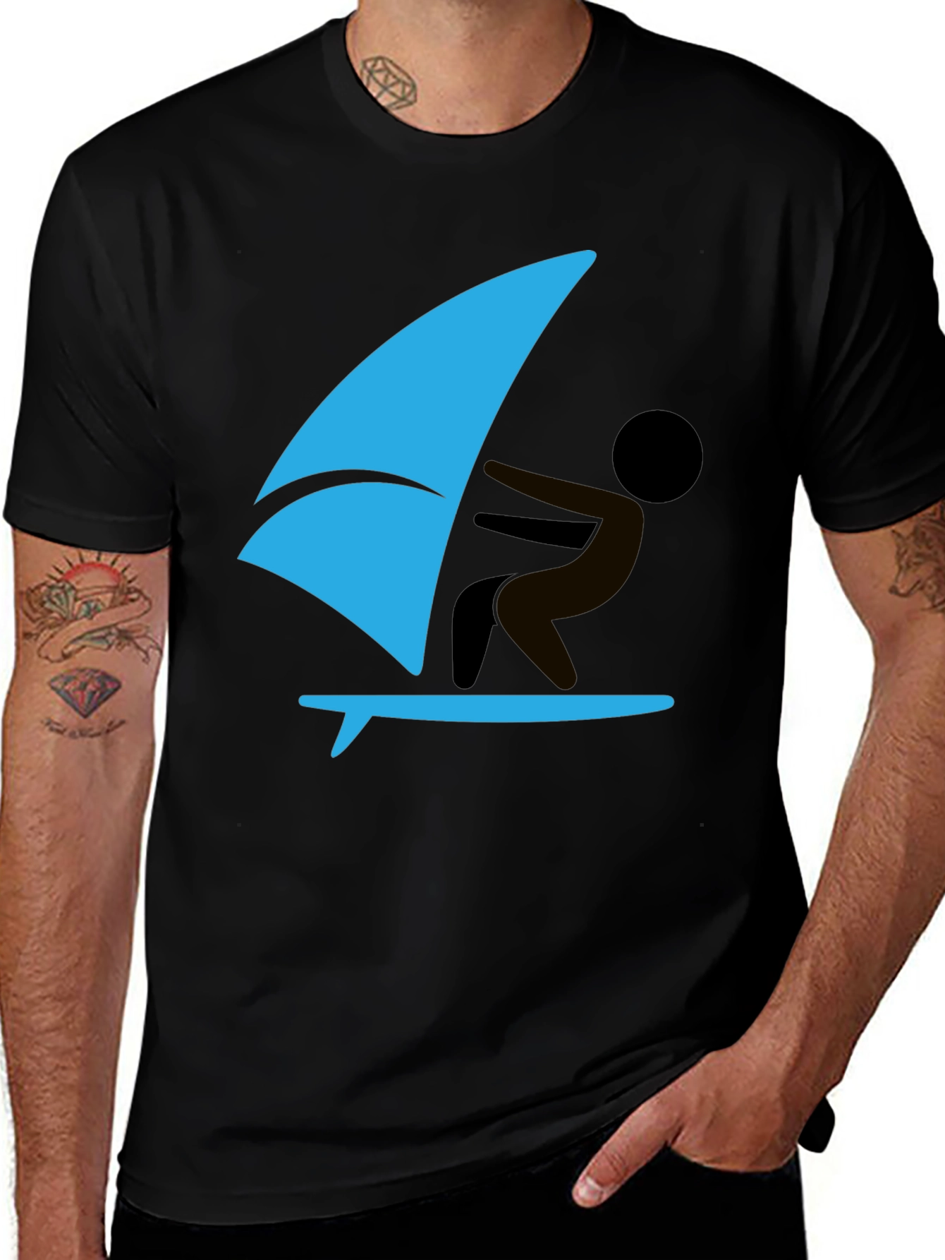 Variant 20 of Surfing T-Shirt - Fun Graphic Tee