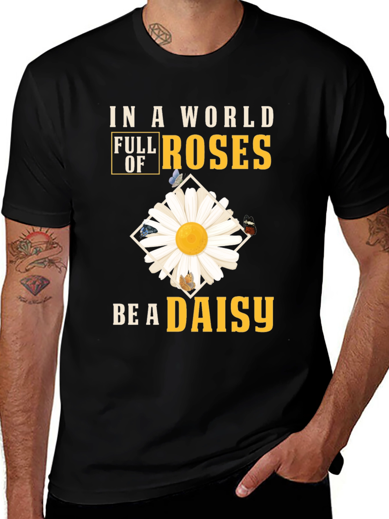 Variant 27 of Be a Daisy T-Shirt - Floral Graphic Tee