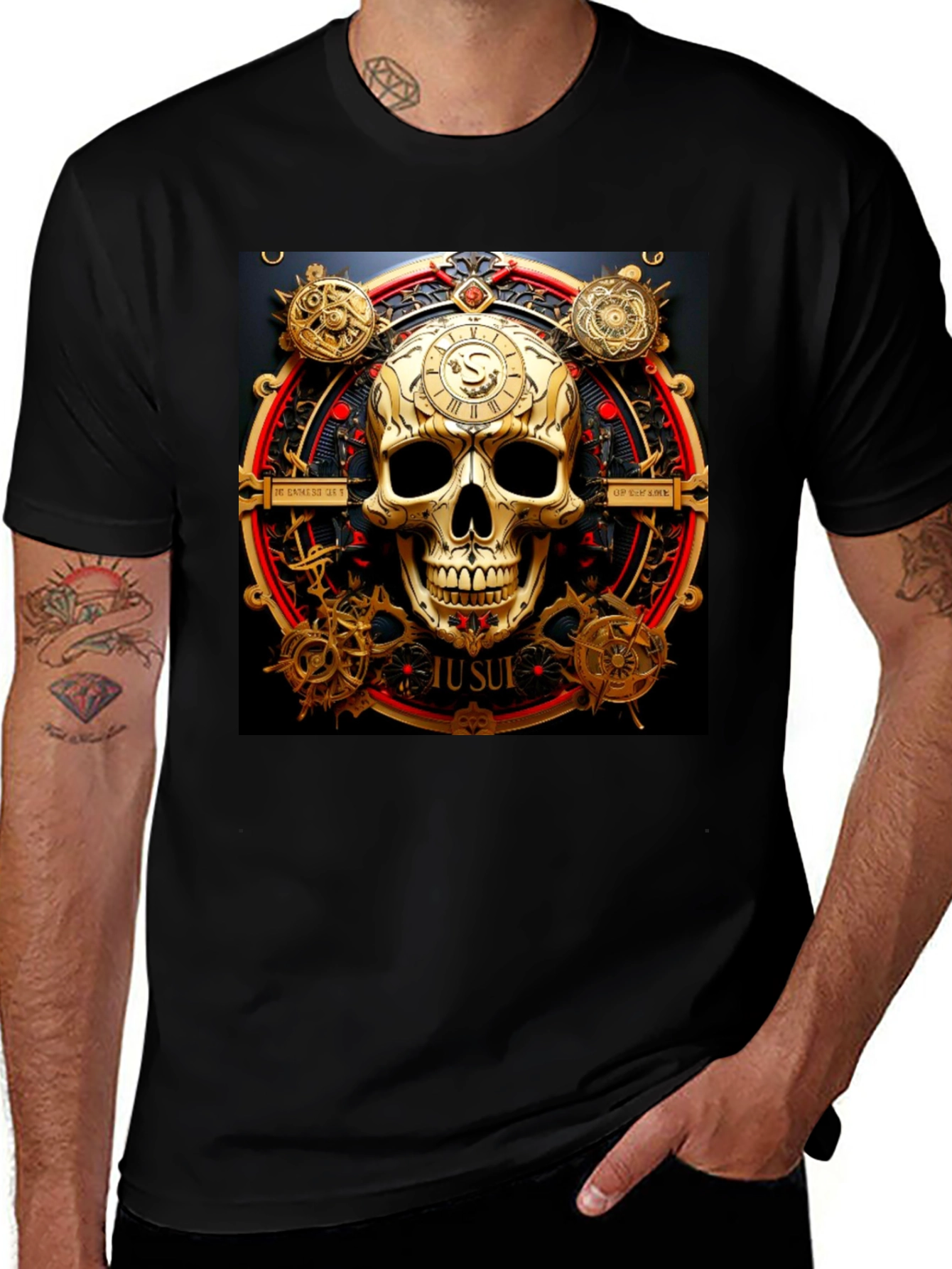 Variant 20 of Steampunk Skull Graphic T-Shirt