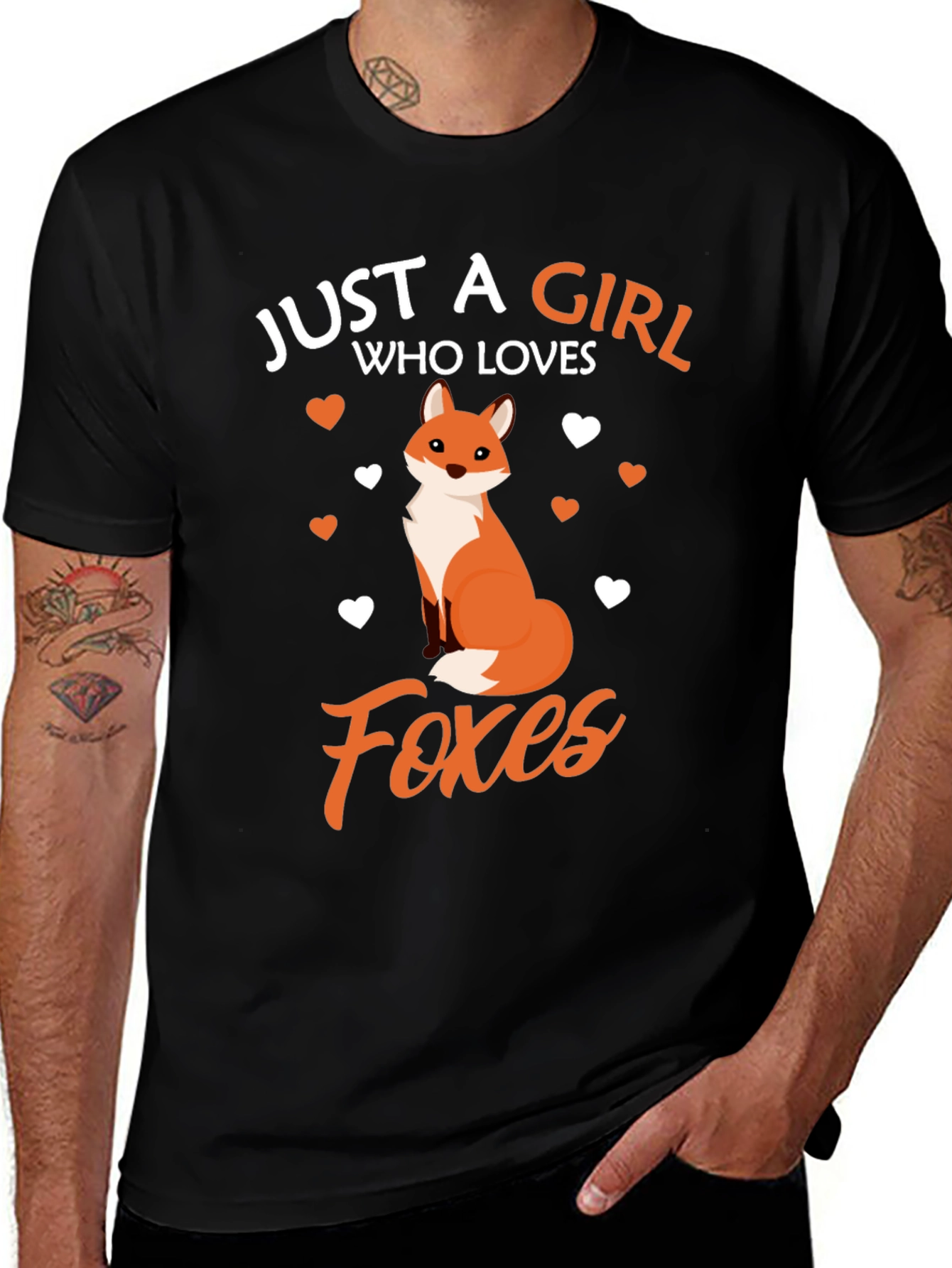 Variant 3 of Girl Who Loves Foxes Graphic T-Shirt