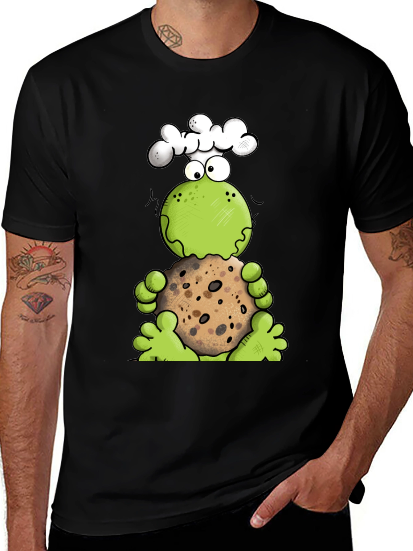 Variant 17 of Cookie Monster Frog Graphic Tee