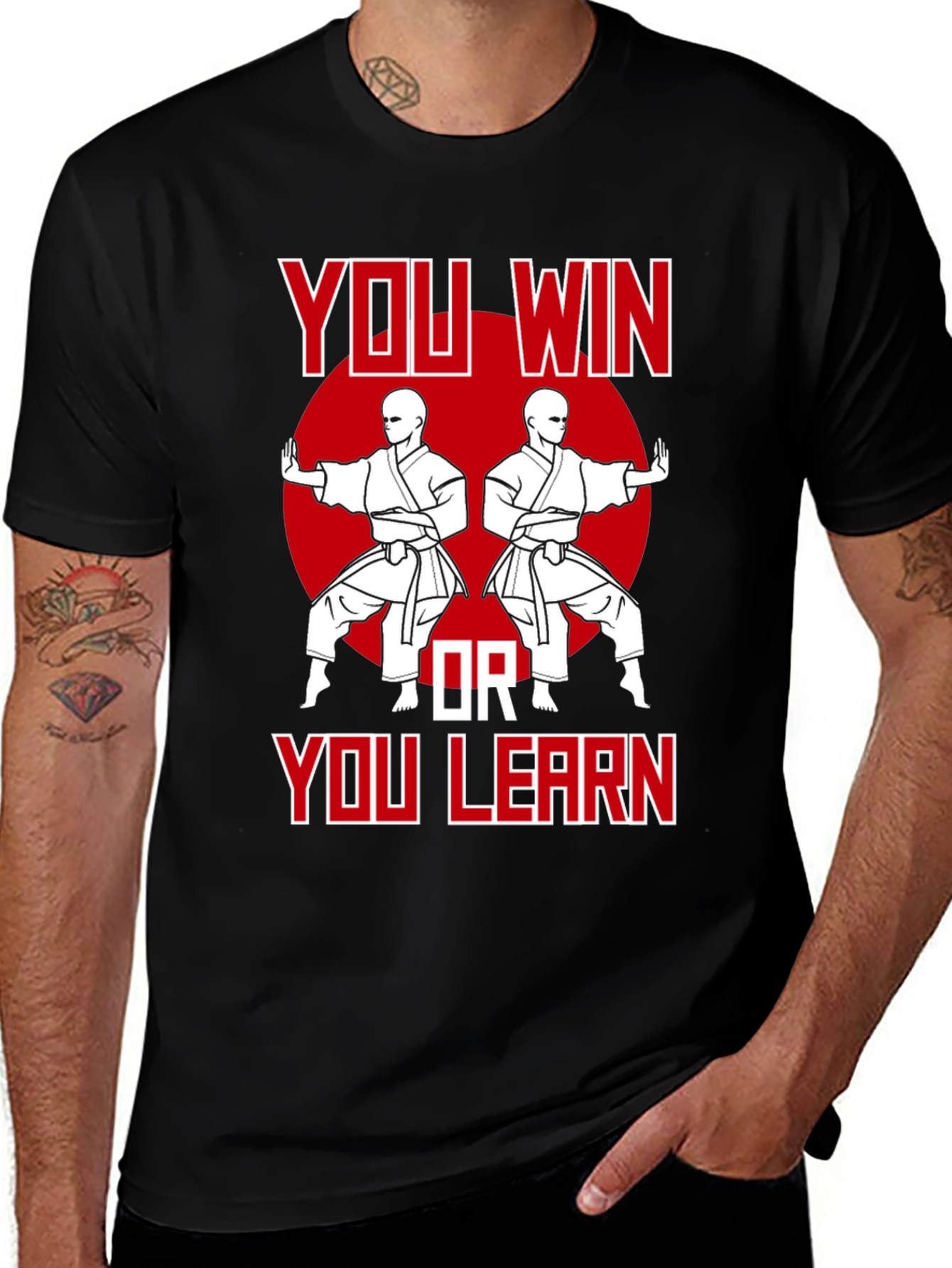 Variant 28 of Martial Arts T-Shirt - You Win or You Learn