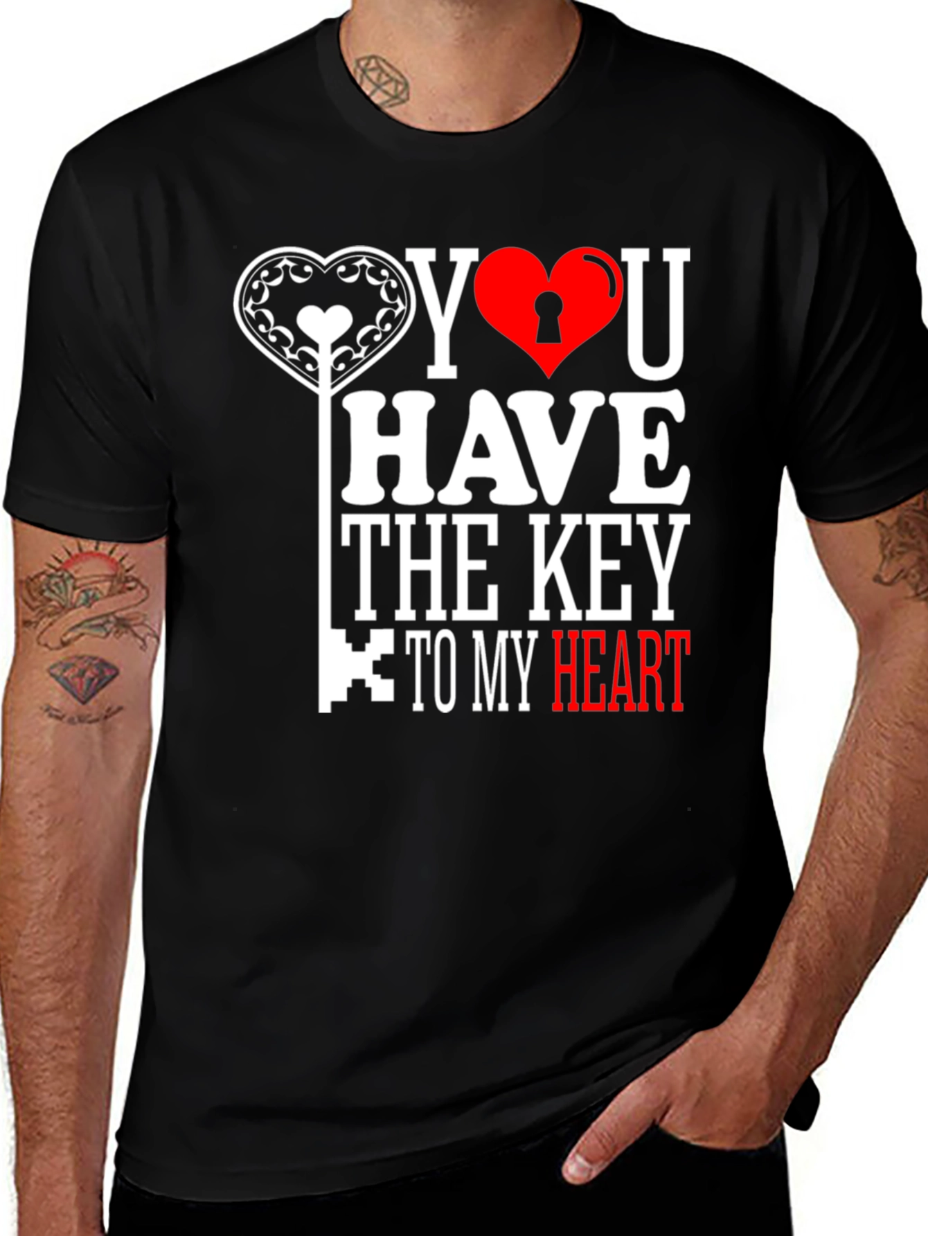 Variant 21 of You Have The Key To My Heart Graphic T-Shirt