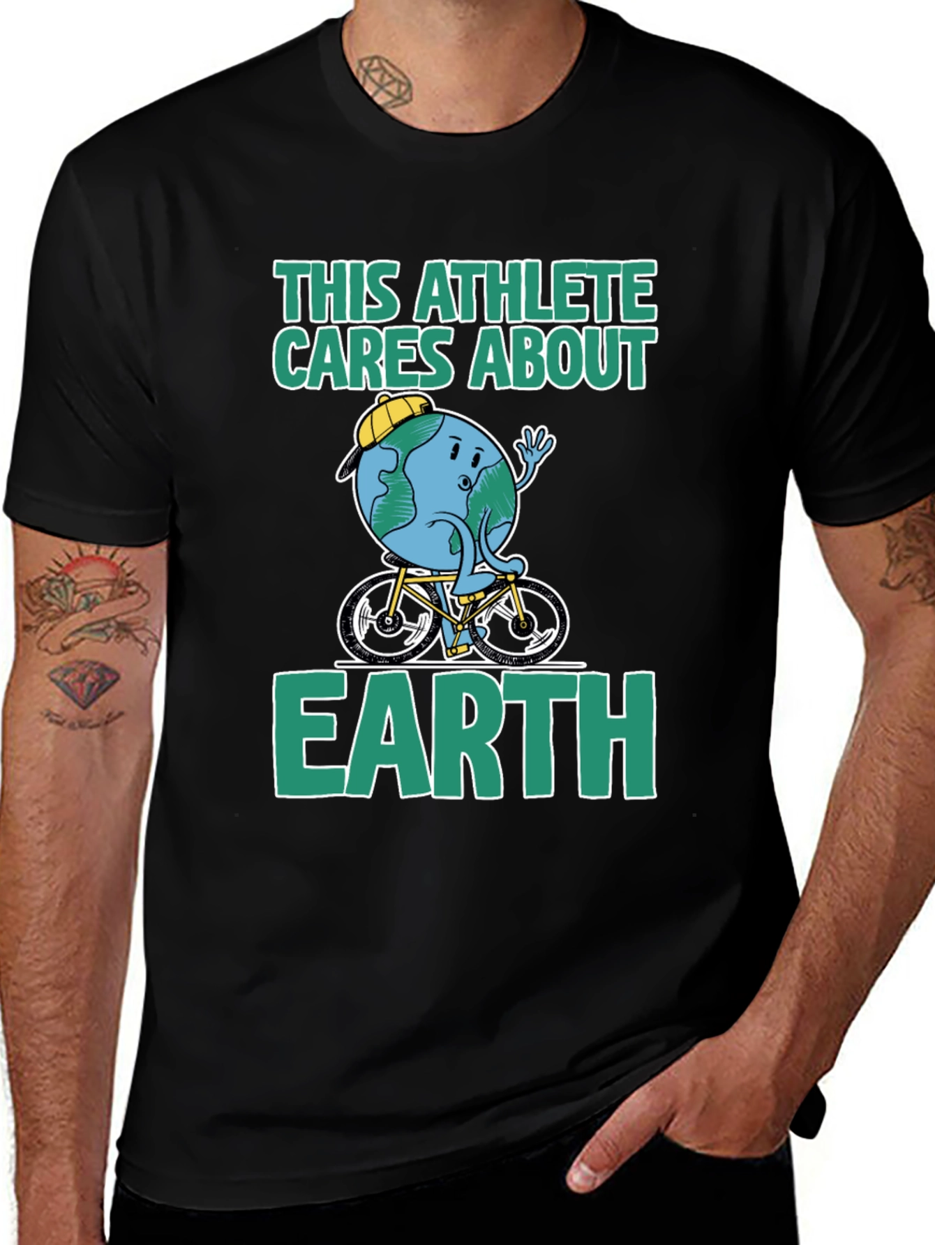 Variant 6 of Eco Athlete Graphic Tee - Earth Care T-Shirt