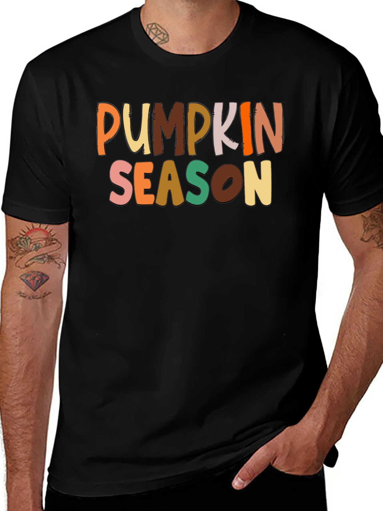 Pumpkin Season Graphic Tee - Fall Colors!