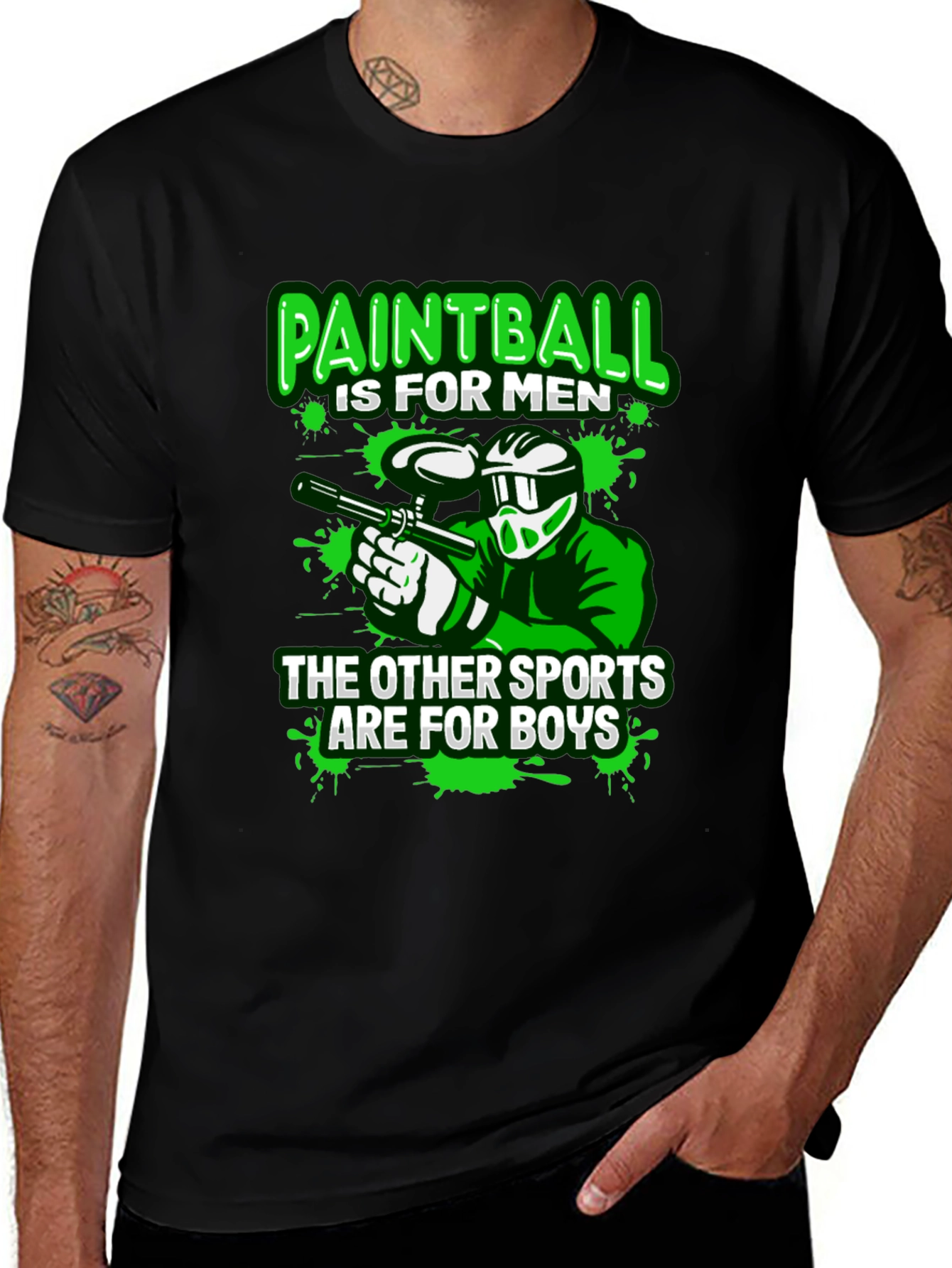 Variant 20 of Paintball T-Shirt: For Men, Not Boys!