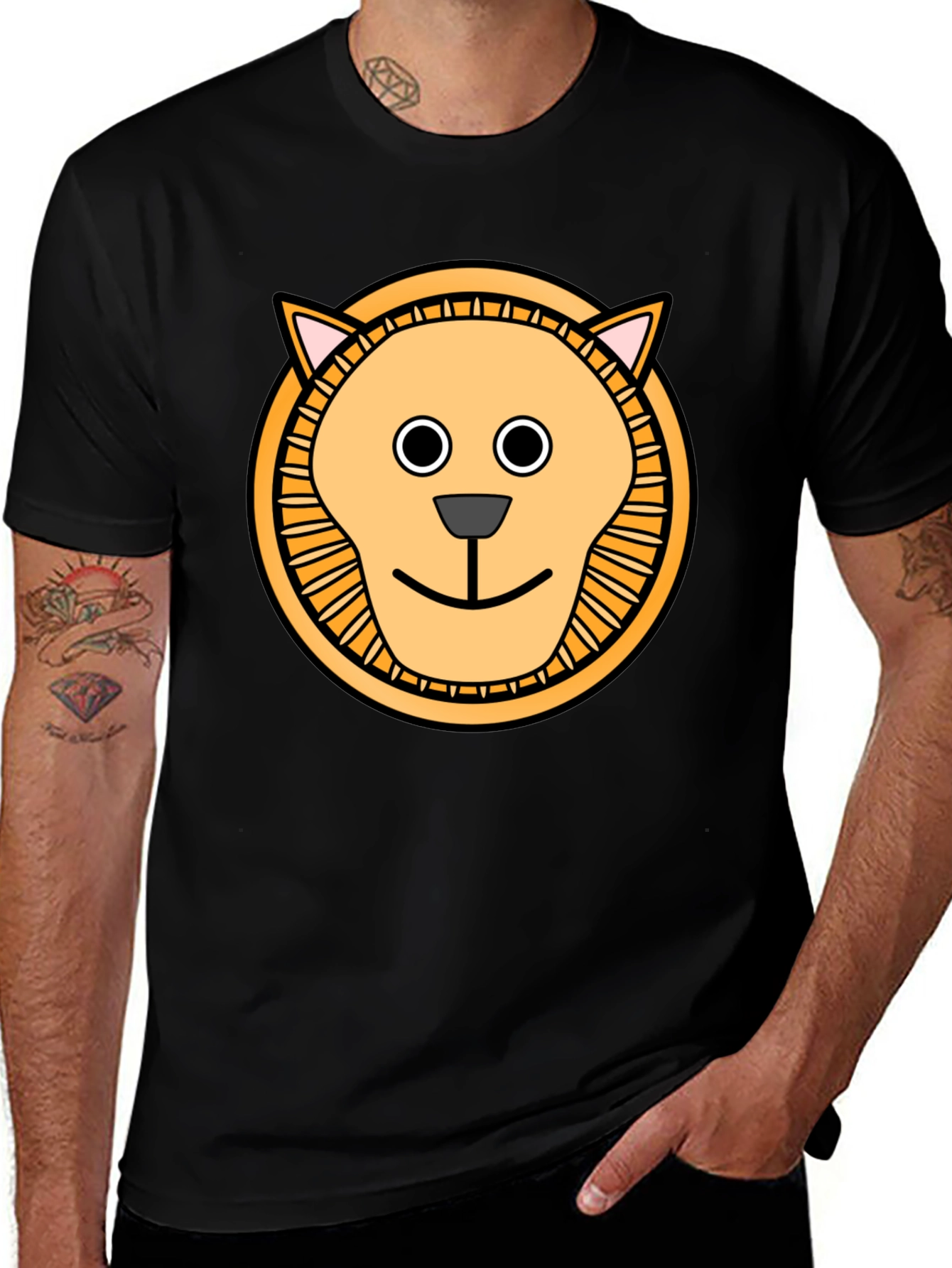 Variant 18 of Lion Graphic Tee - Cute Cartoon Animal T-Shirt