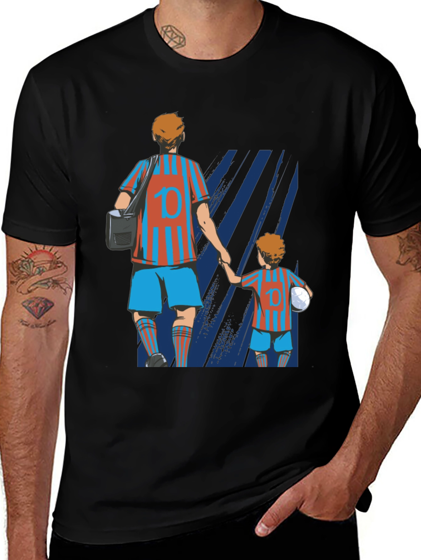 Variant 10 of Father & Son Soccer Fan T-Shirt