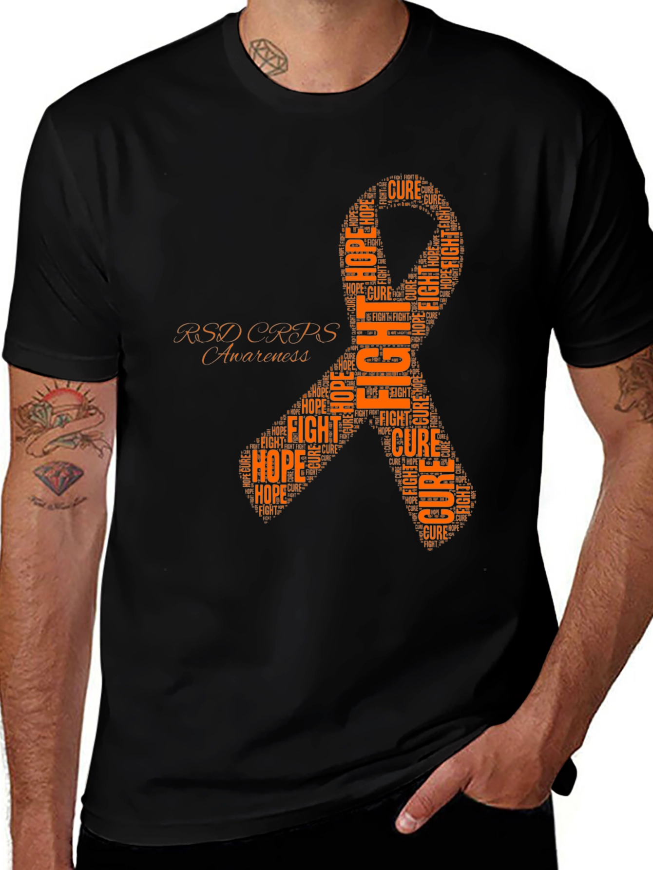 RSD CRPS Awareness Ribbon T-Shirt